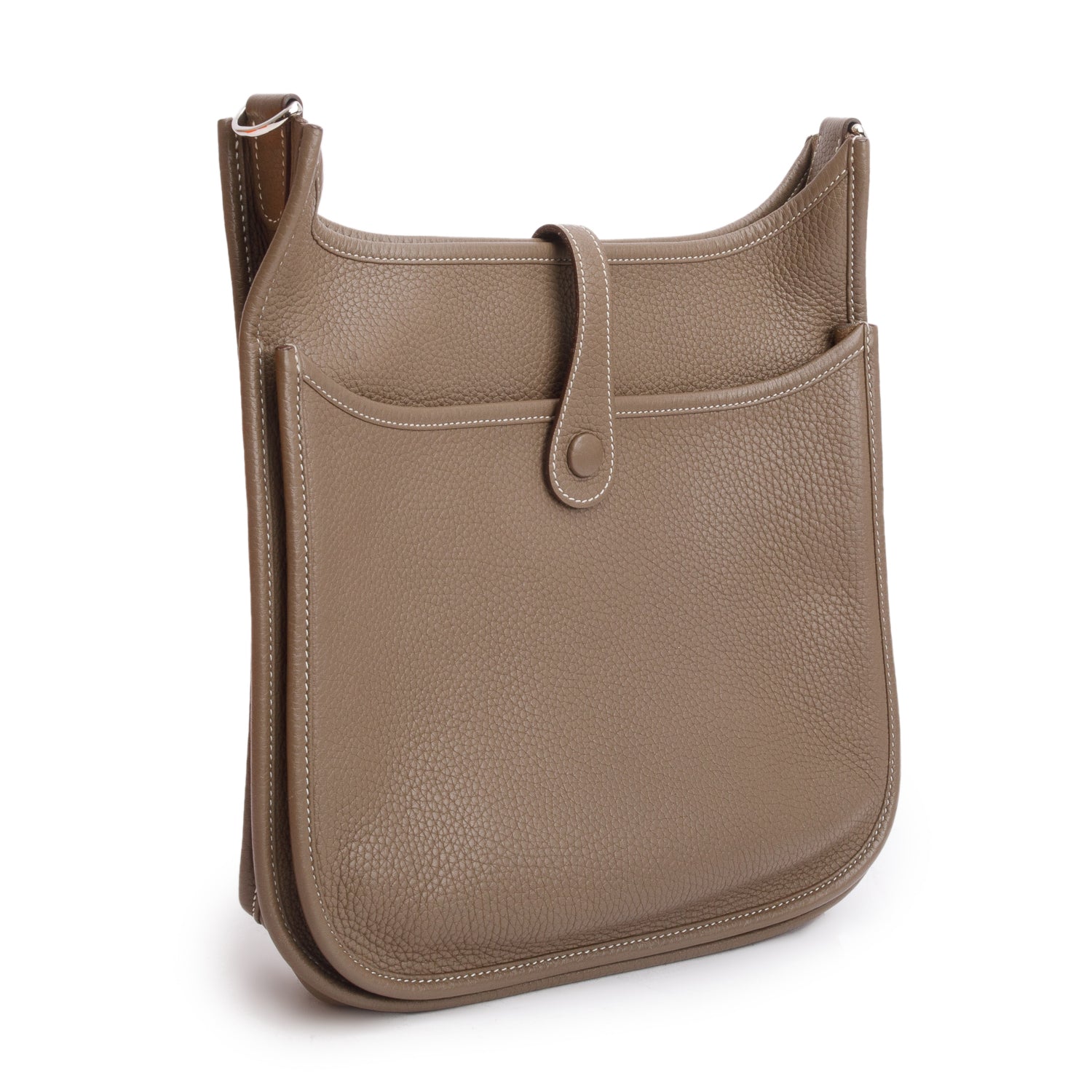 Hermes Etoupe Taurillon Clemence Evelyne III 29 Bag