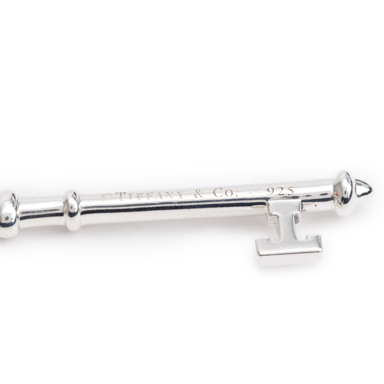 Tiffany & Co. Sterling Silver Diamond Large Daisy Key Pendant Necklace