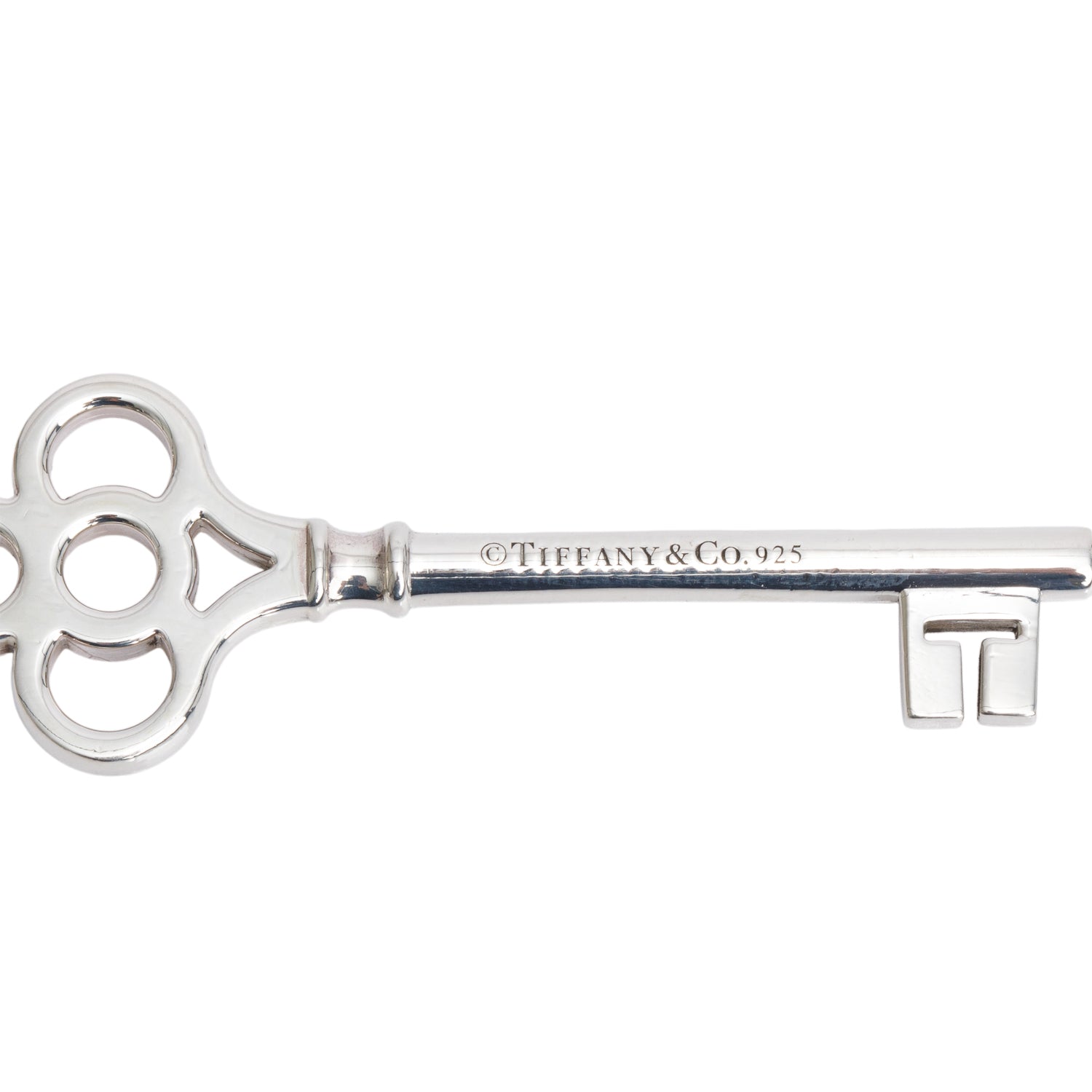 Tiffany & Co. Sterling Silver Large Crown Key Pendant