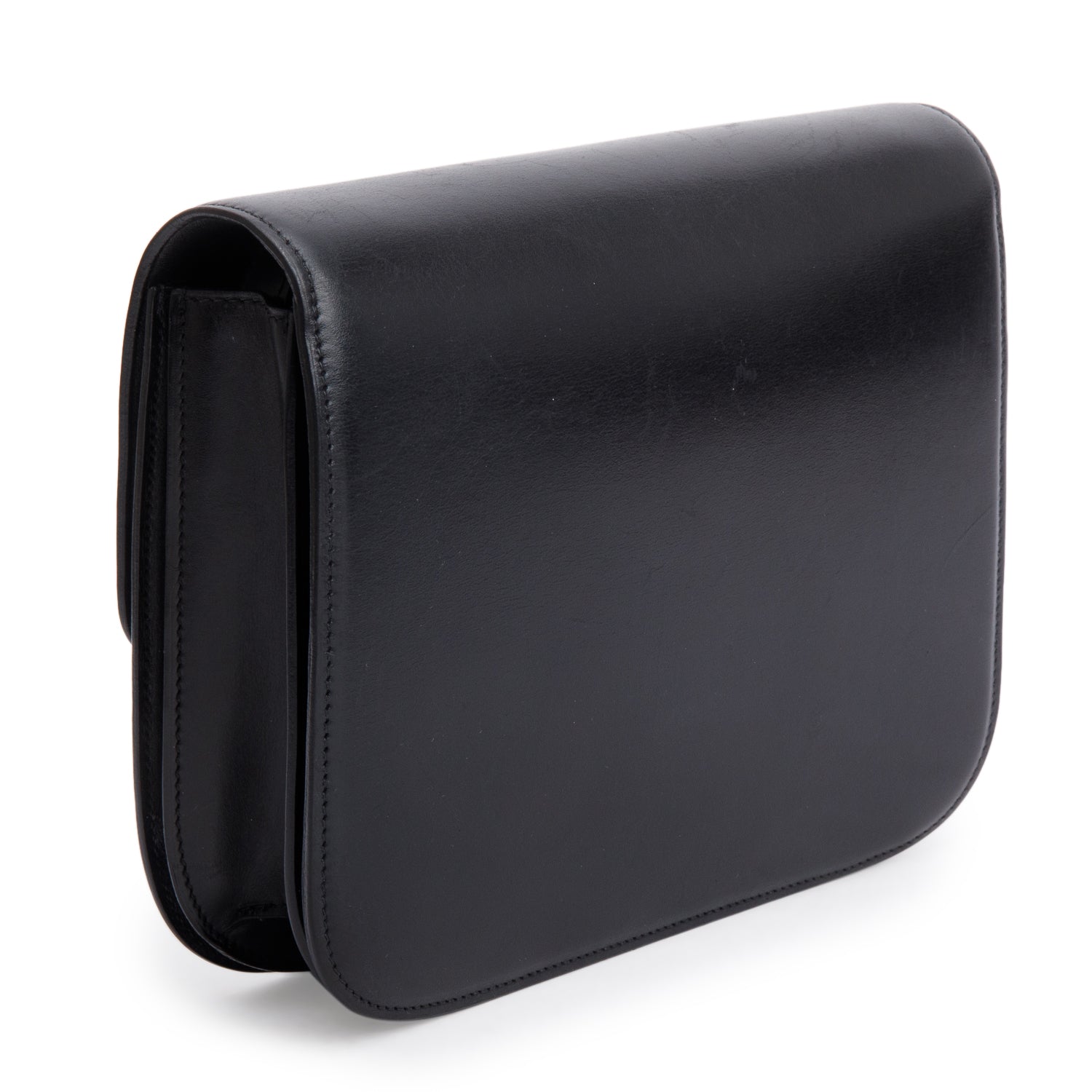 Celine Black Box Calfskin Medium Classic Box Flap Bag