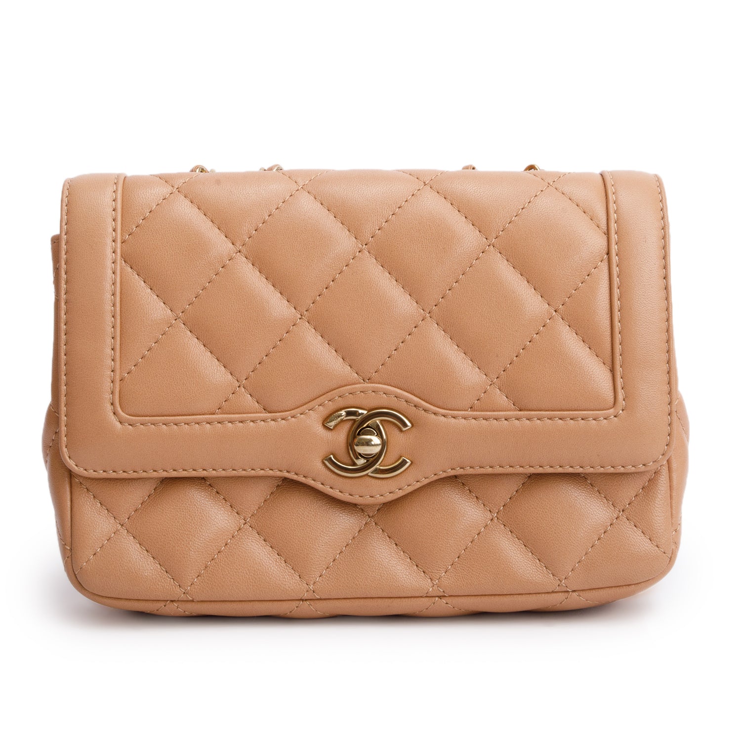 Chanel Brown Lambskin Hold the Line Flap Bag