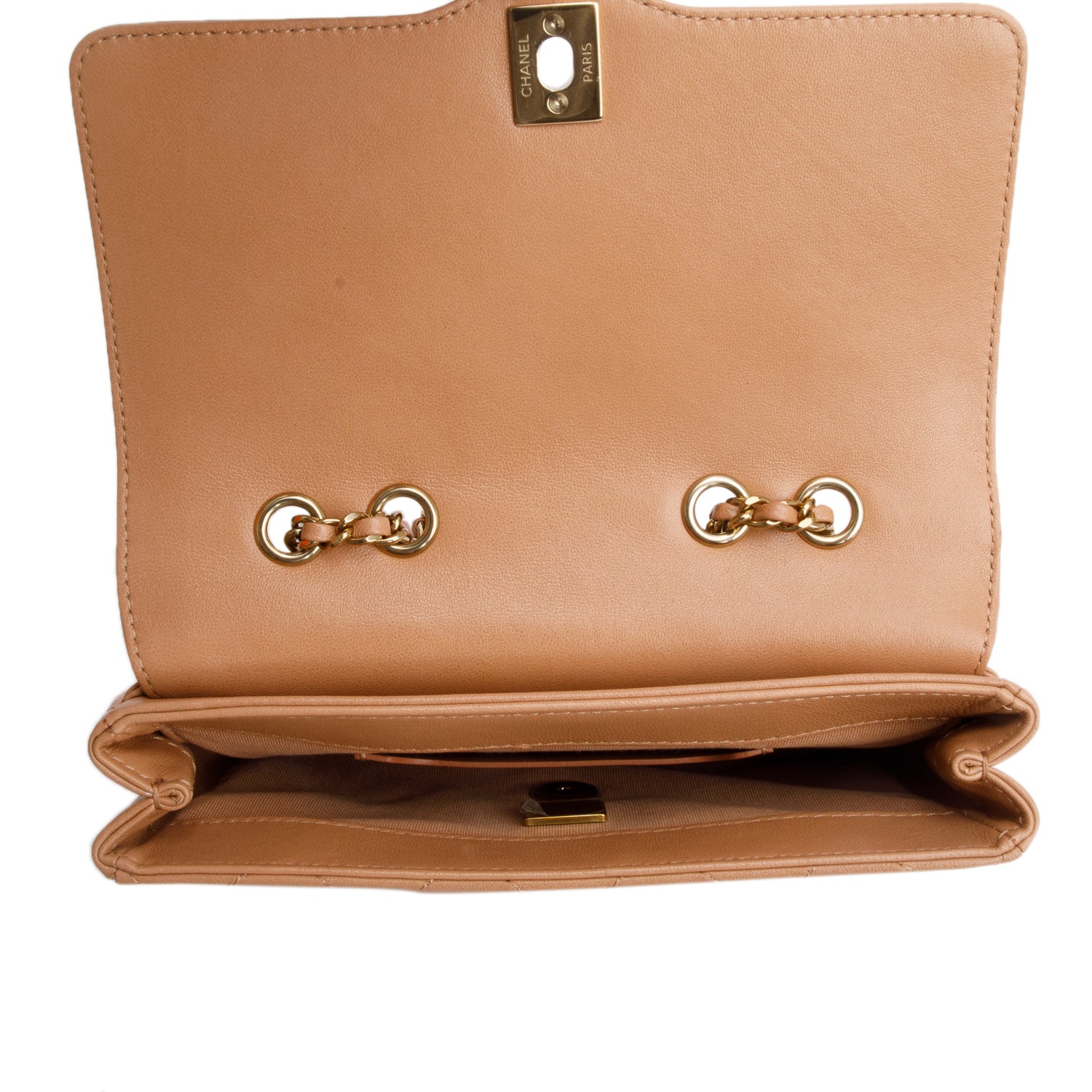 Chanel Brown Lambskin Hold the Line Flap Bag