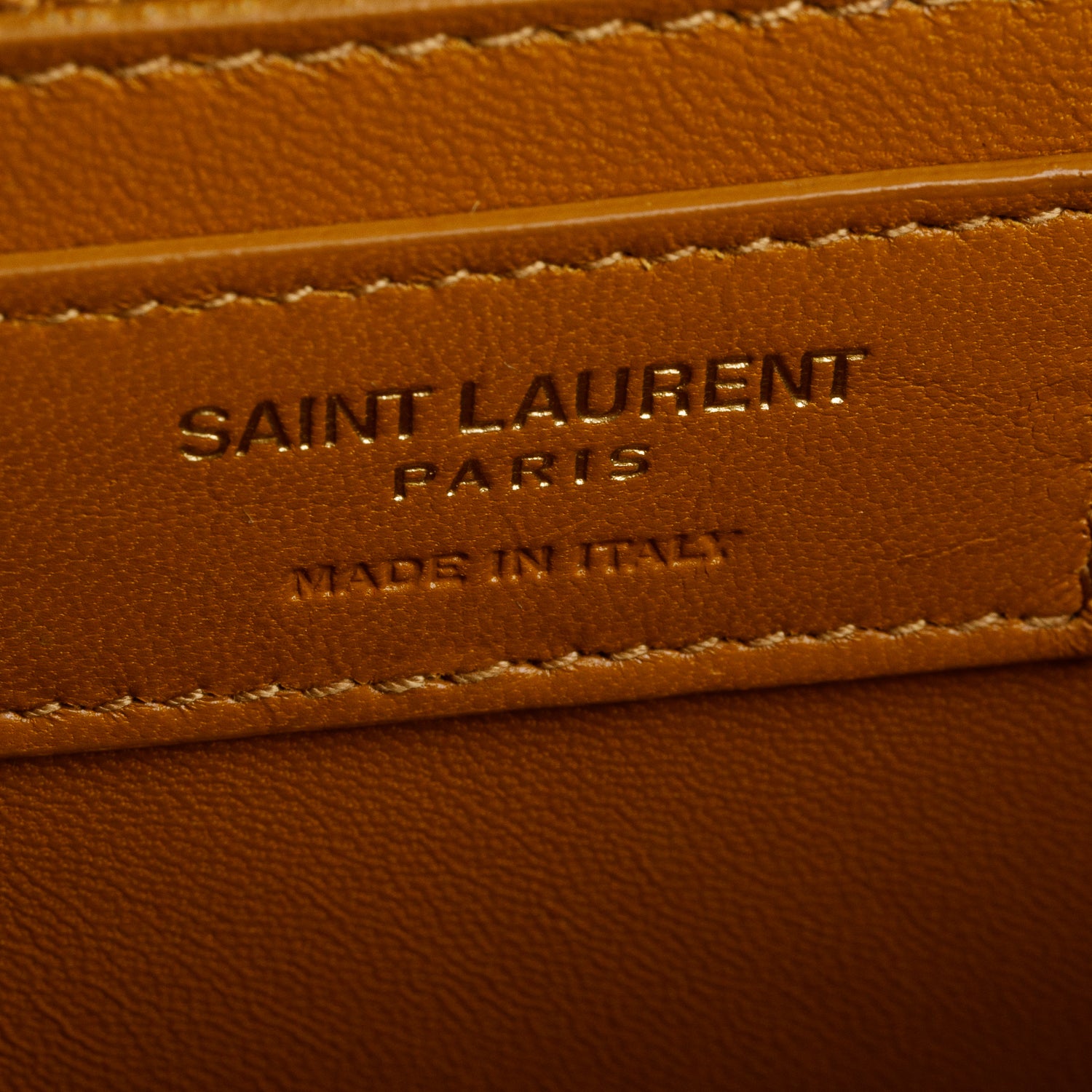 Saint Laurent 2020 Brown Smooth Calfskin Le Carre Satchel w/ Box
