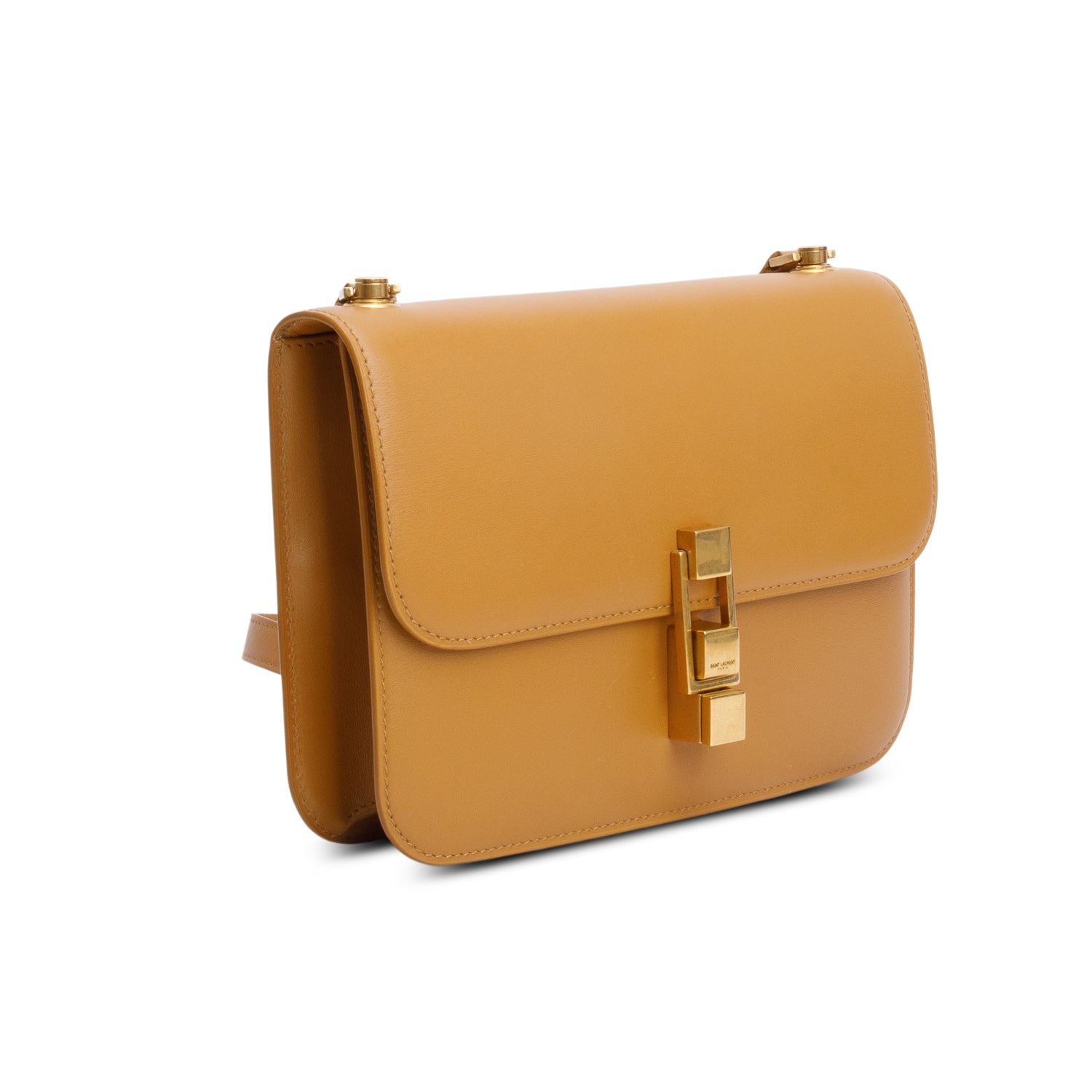 Saint Laurent 2020 Brown Smooth Calfskin Le Carre Satchel w/ Box