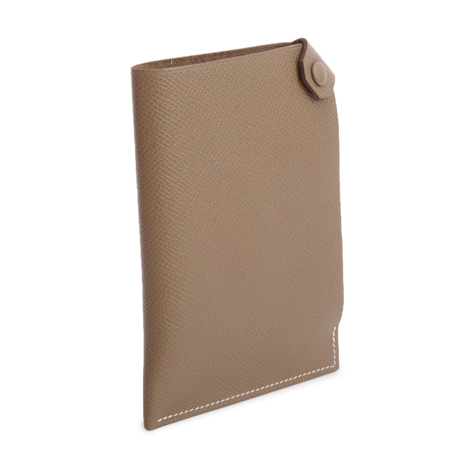 Hermes 2021 Etoupe Epsom Calfskin Tarmac PM Passport Holder w/ Box