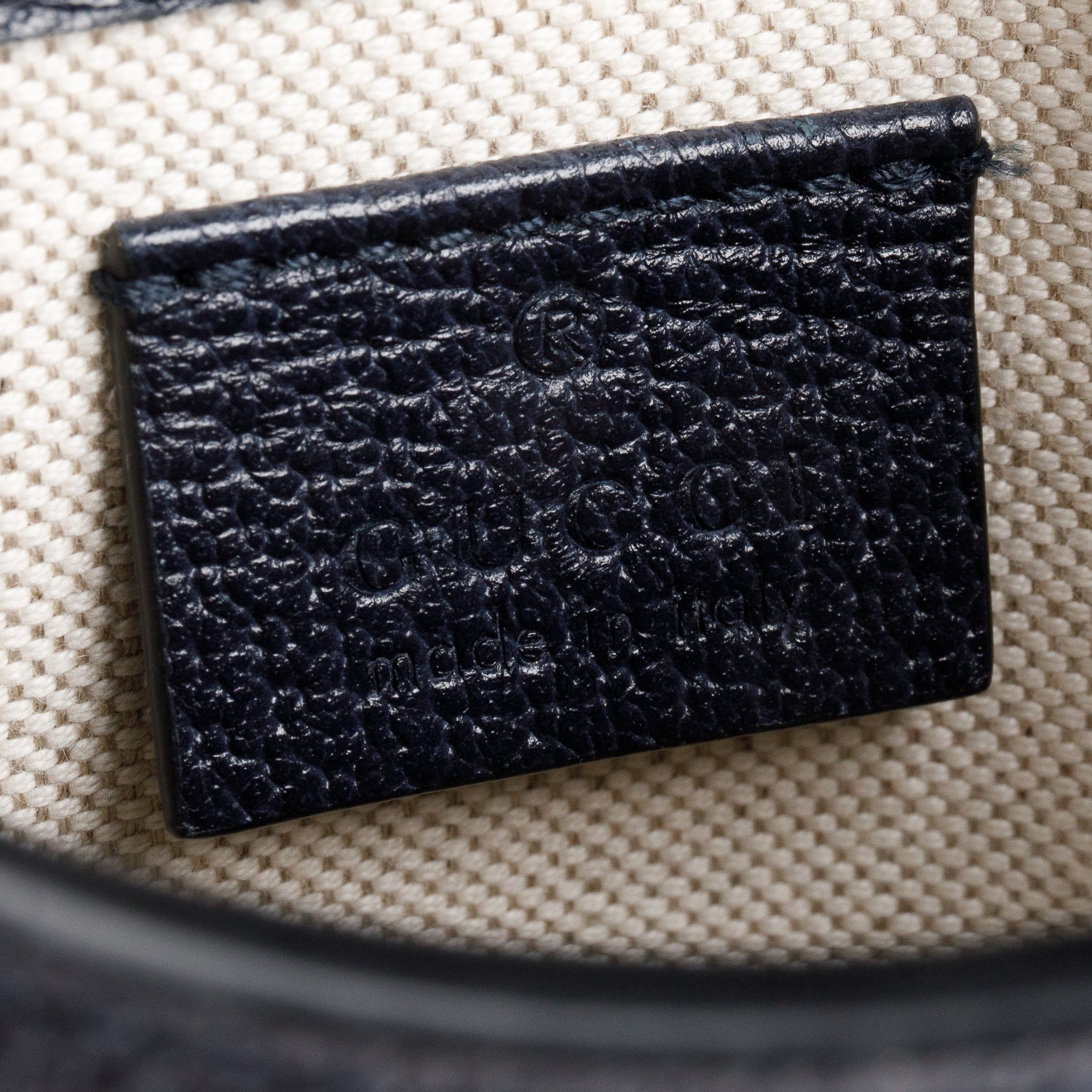 Gucci Black GG Supreme Denim Monogram Mini Horsebit 1955 Crossbody Bag