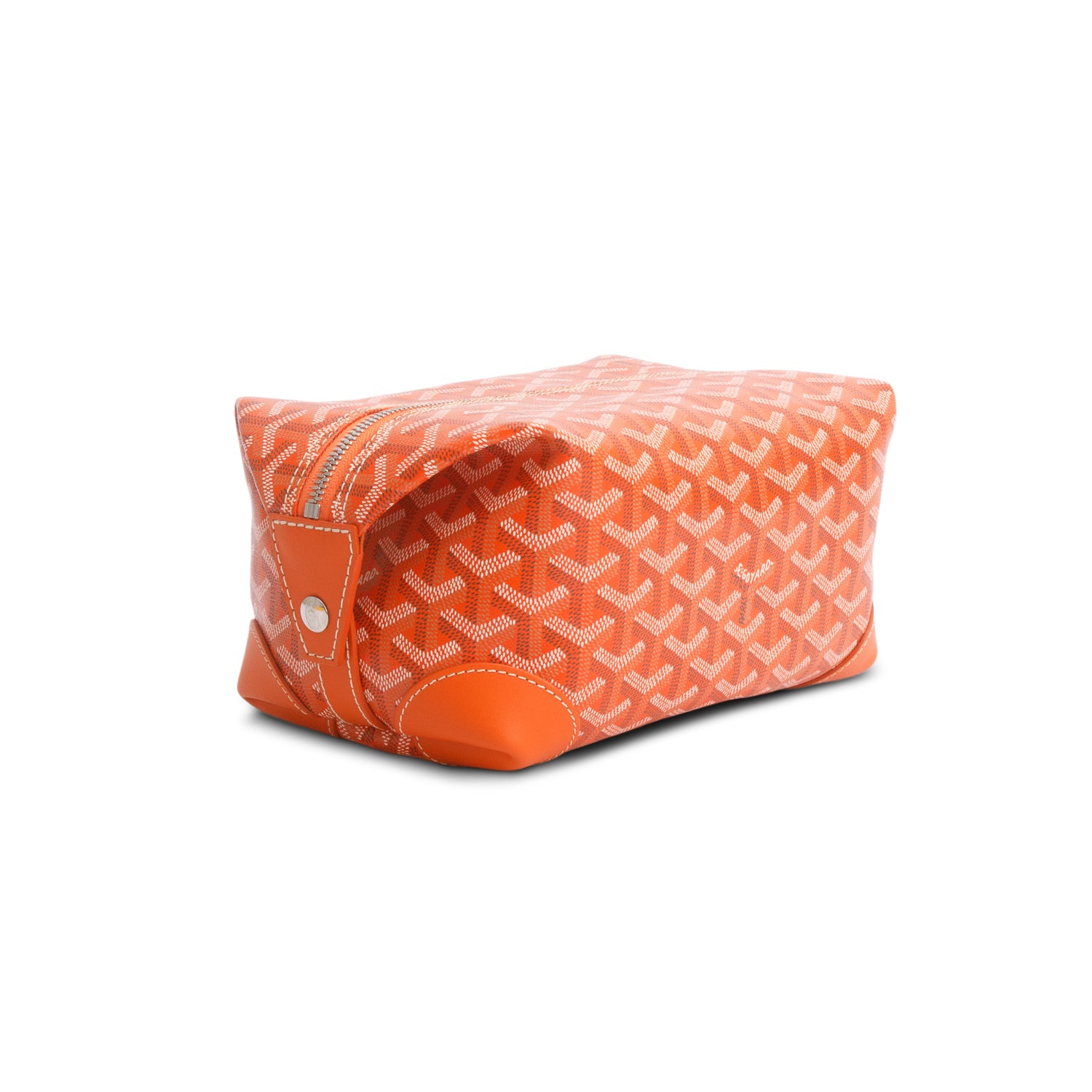 Goyard 2022 Orange Goyardine Boeing 25 Toiletry Bag