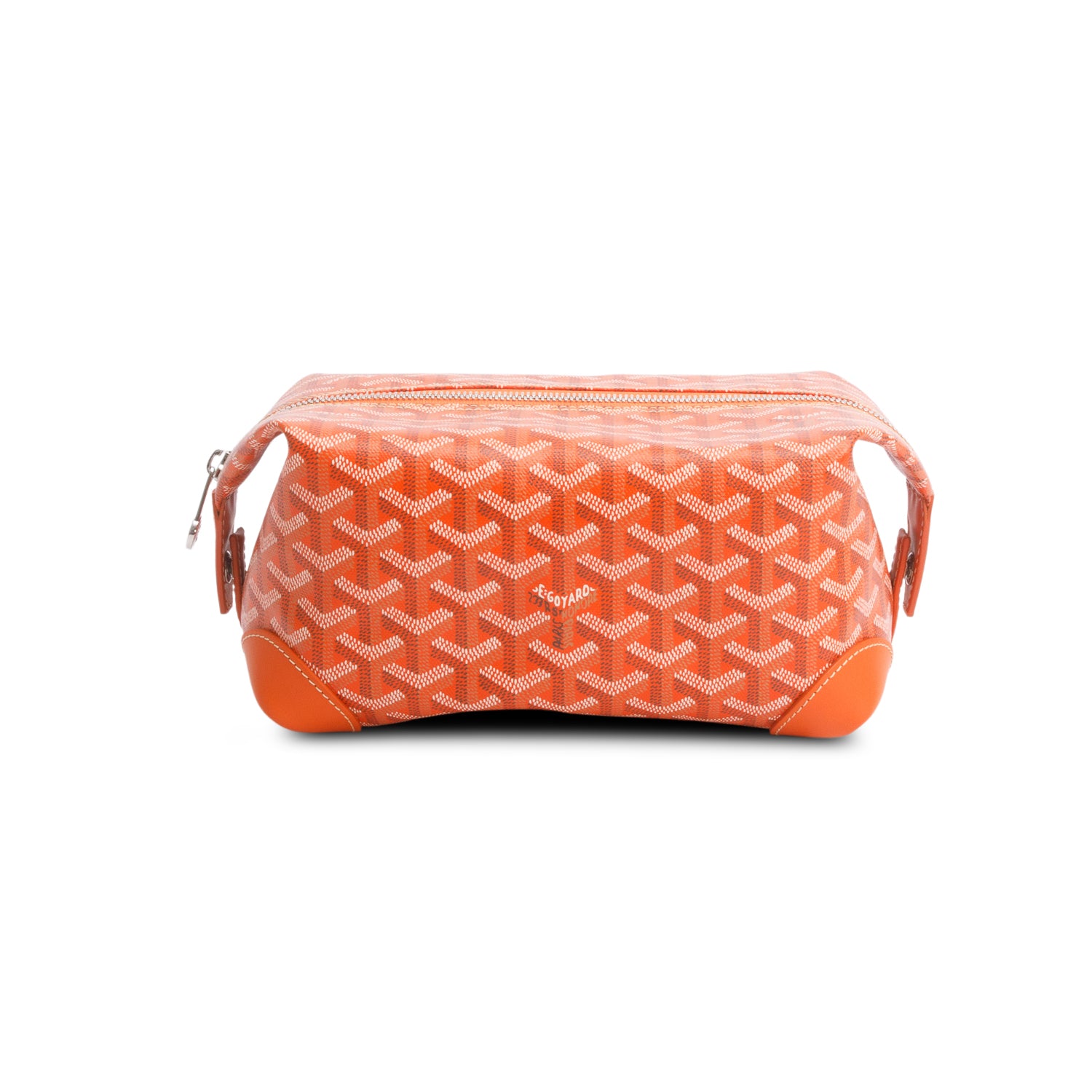 Goyard 2022 Orange Goyardine Boeing 25 Toiletry Bag