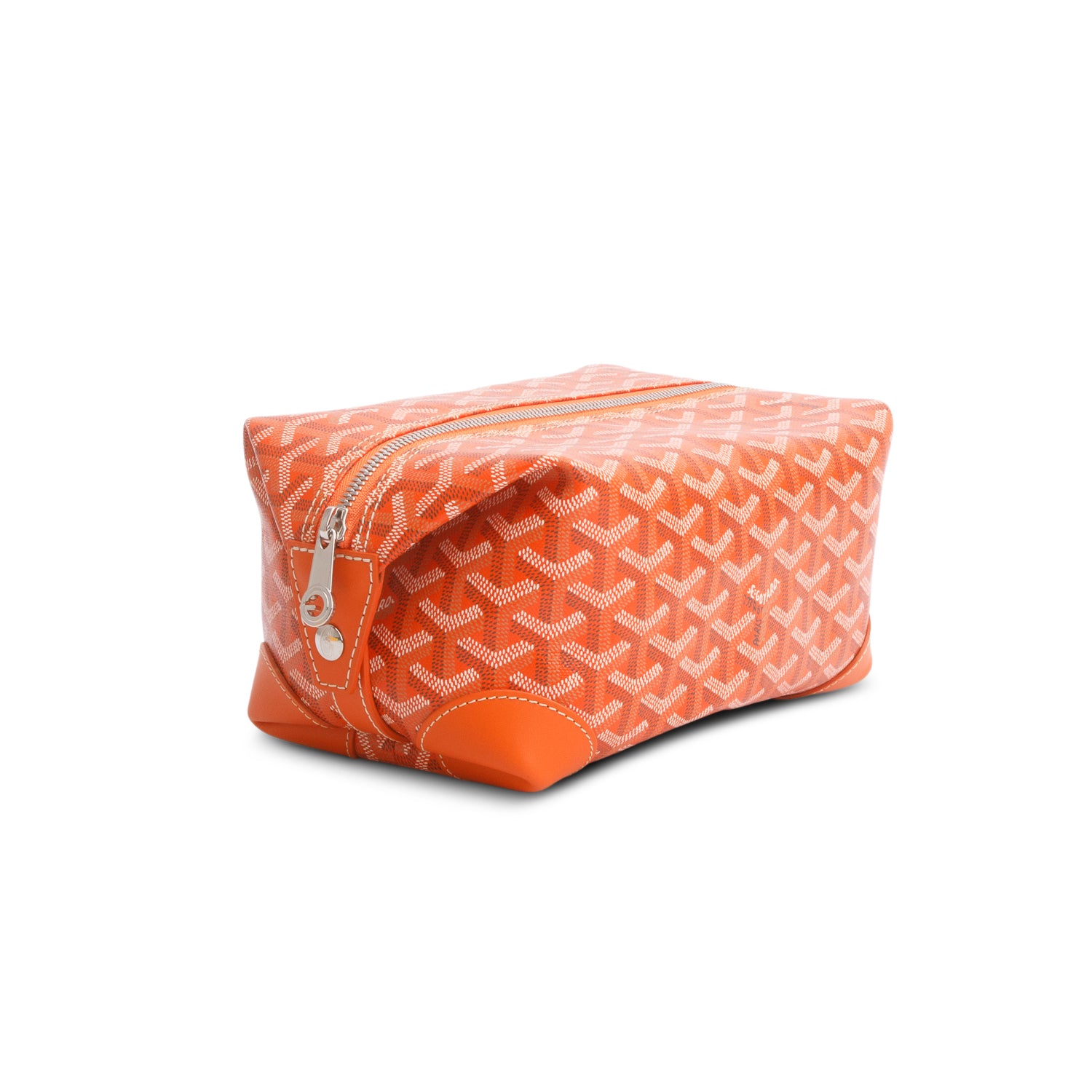 Goyard 2022 Orange Goyardine Boeing 25 Toiletry Bag