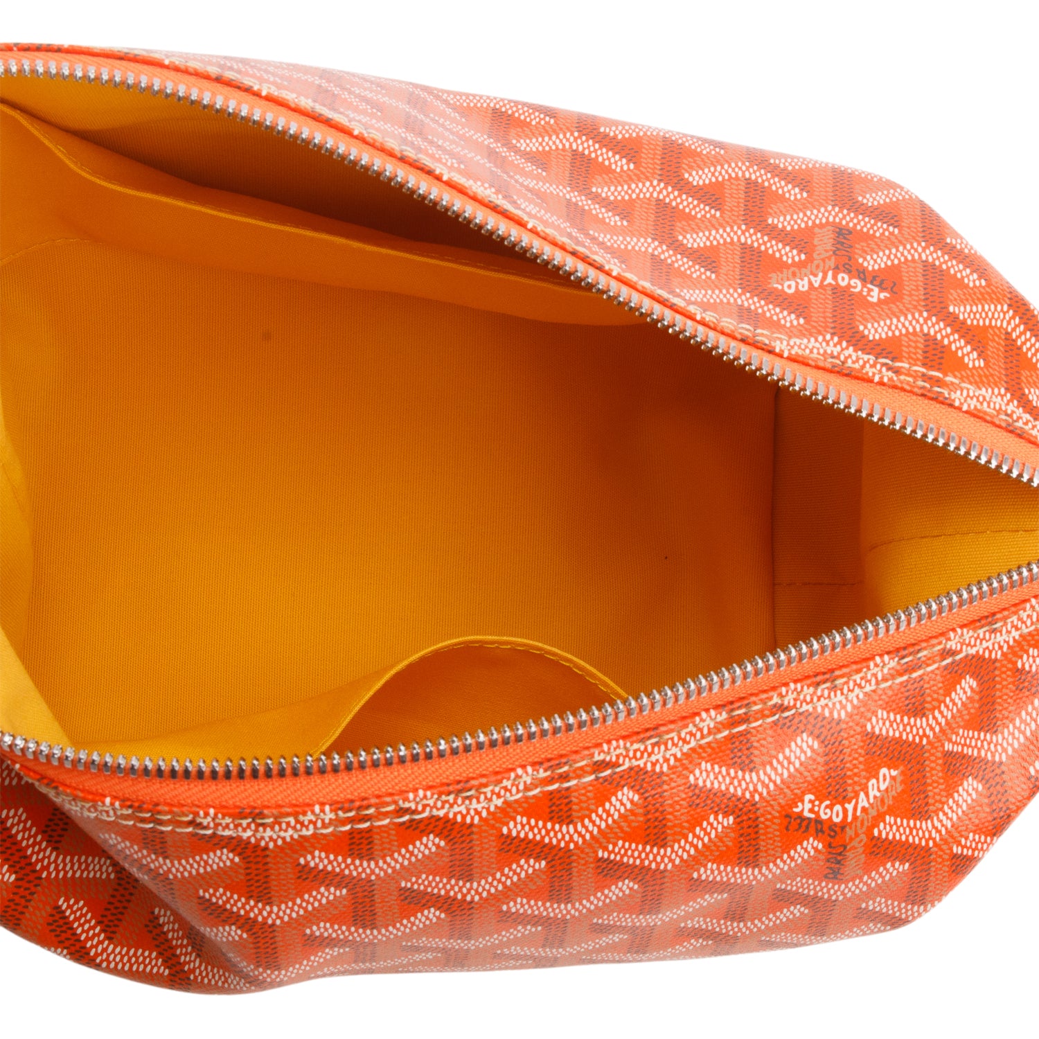 Goyard 2022 Orange Goyardine Boeing 25 Toiletry Bag