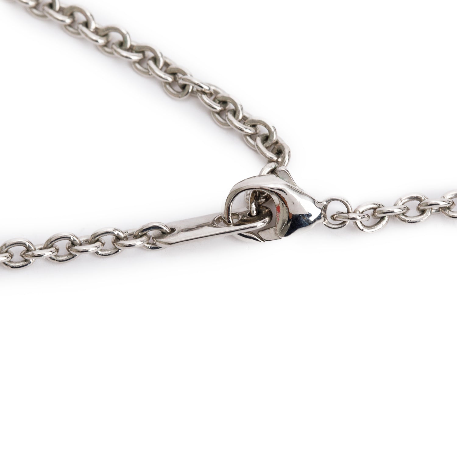 Louis Vuitton 2022 Palladium Plated LV Key Pendant Necklace w/ Box