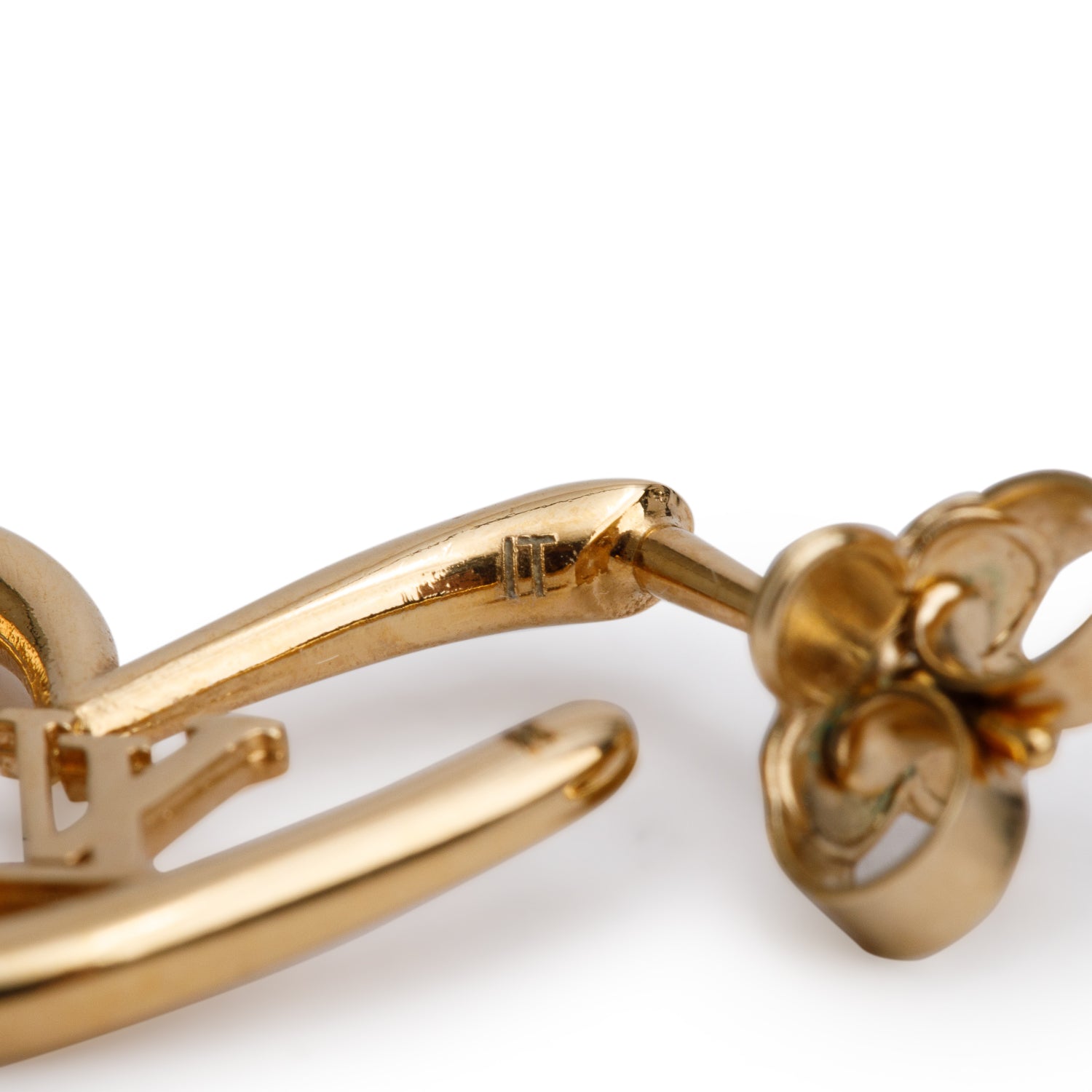 Louis Vuitton Gold-Plated Fall In Love PM Earrings