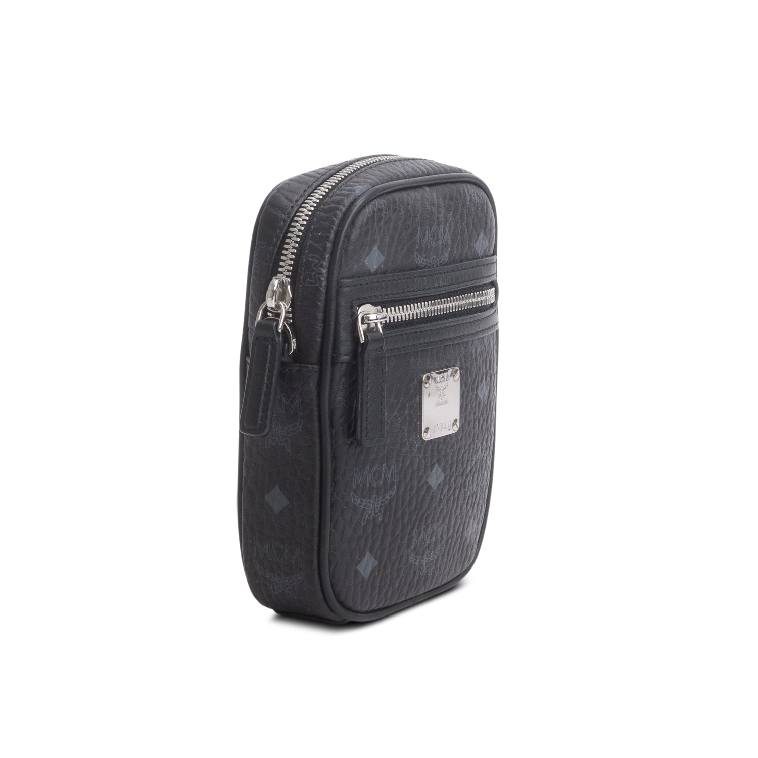 MCM Black Visetos Klassik Crossbody Bag w/ Pouch