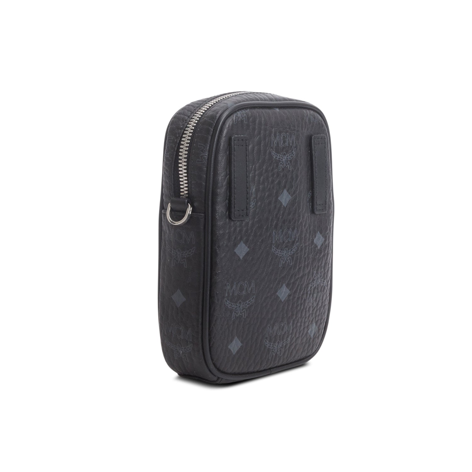 MCM Black Visetos Klassik Crossbody Bag w/ Pouch