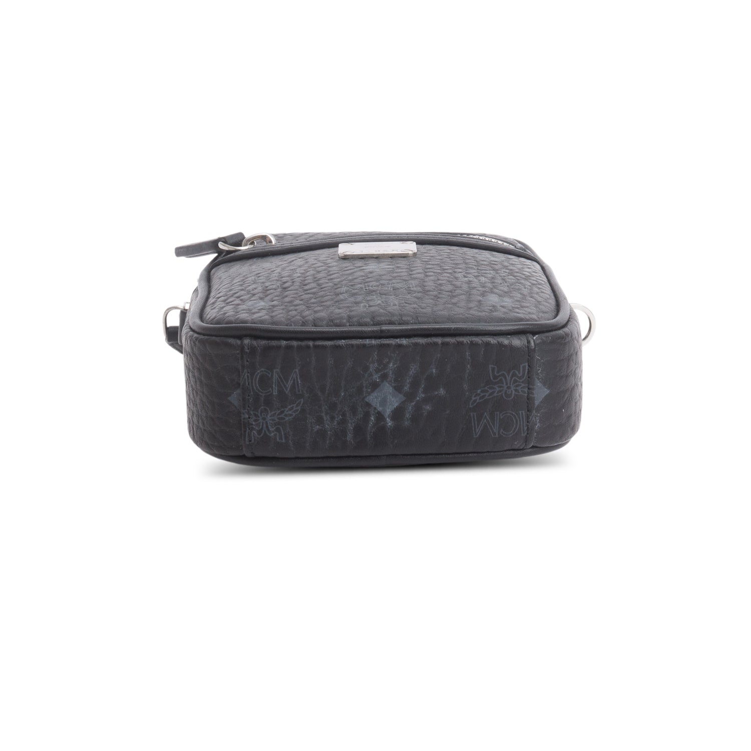 MCM Black Visetos Klassik Crossbody Bag w/ Pouch