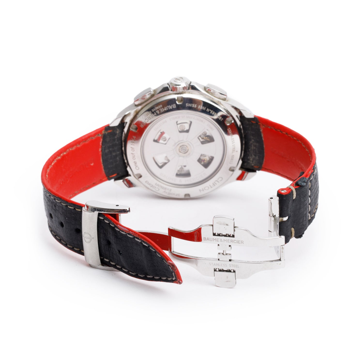 Baume & Mercier Stainless Steel Clifton Club Shelby Cobra Limited Edition 44 MM Chronograph Automatic Watch w/ Box & Papers