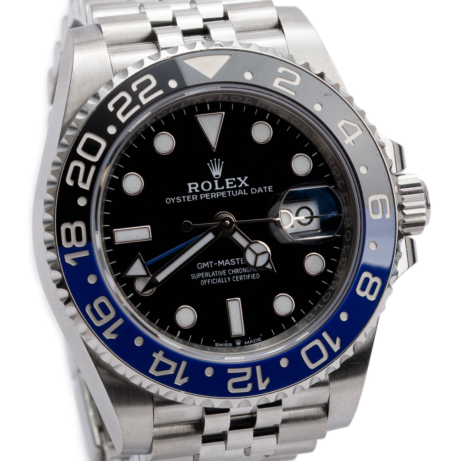 Rolex Stainless Steel GMT-Master II "Batgirl" 40 MM Watch 126710BLNR w/ Box & Papers
