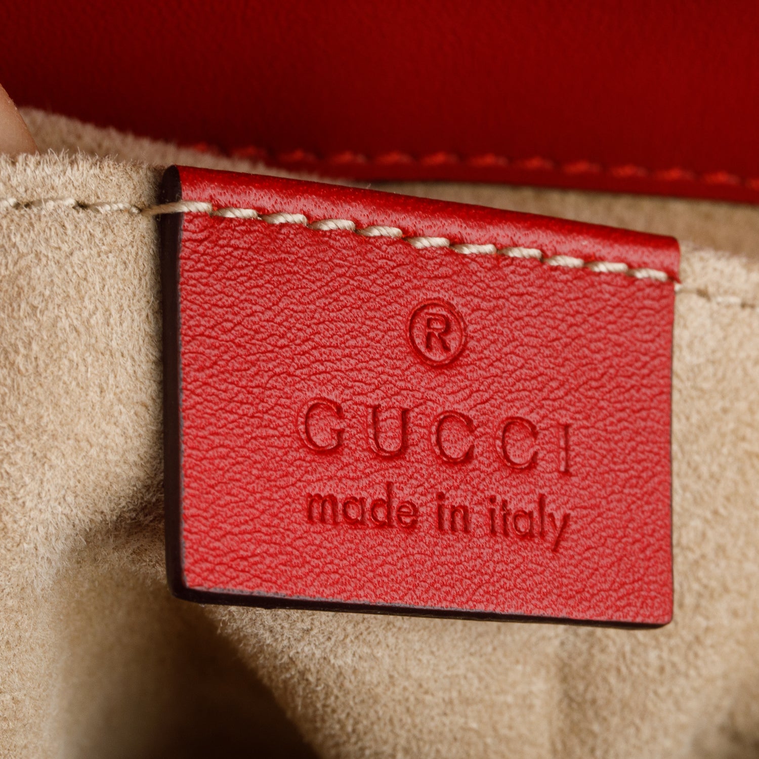 Gucci Red Python Padlock Mini Backpack