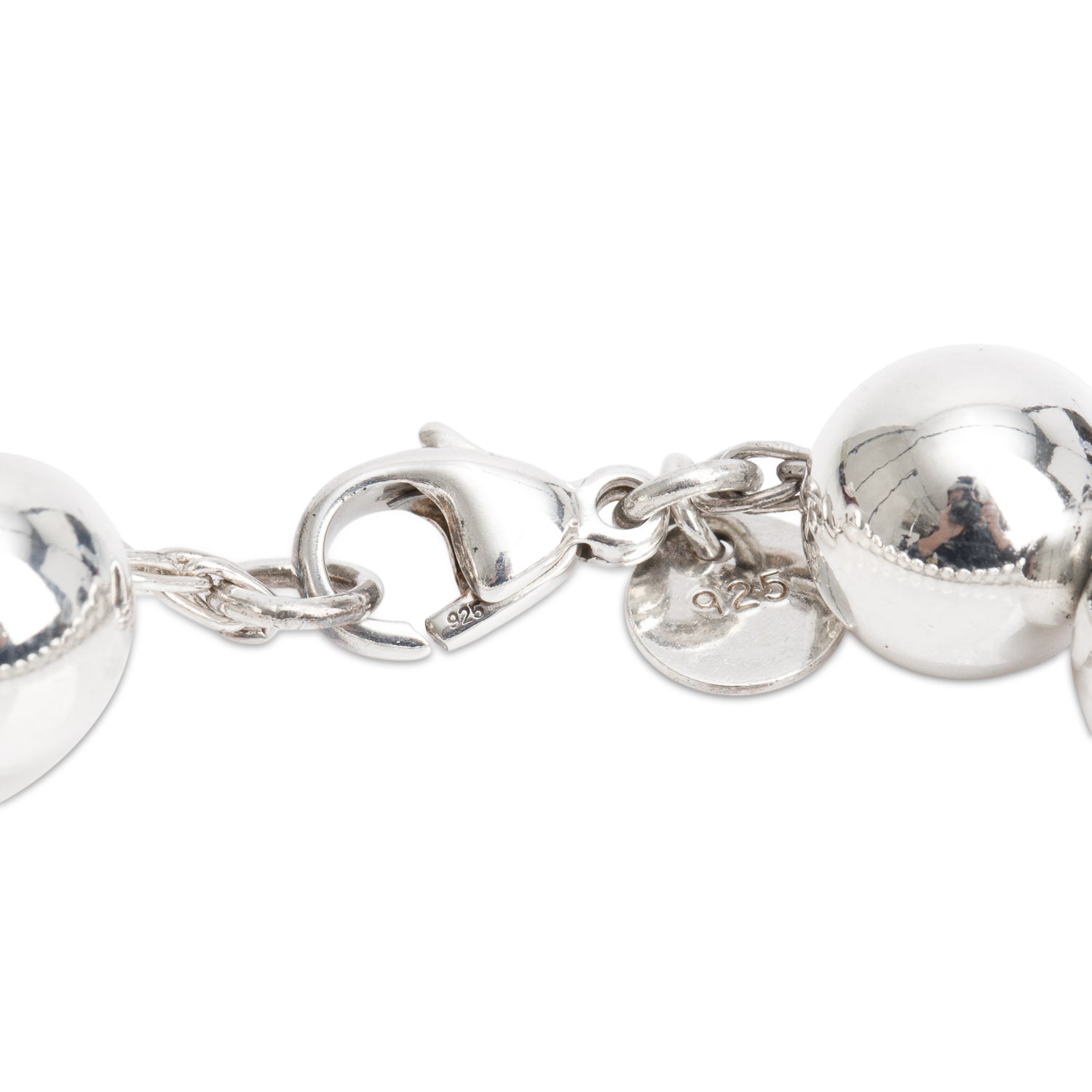 Tiffany & Co. Sterling Silver 10 MM HardWear Ball Bracelet