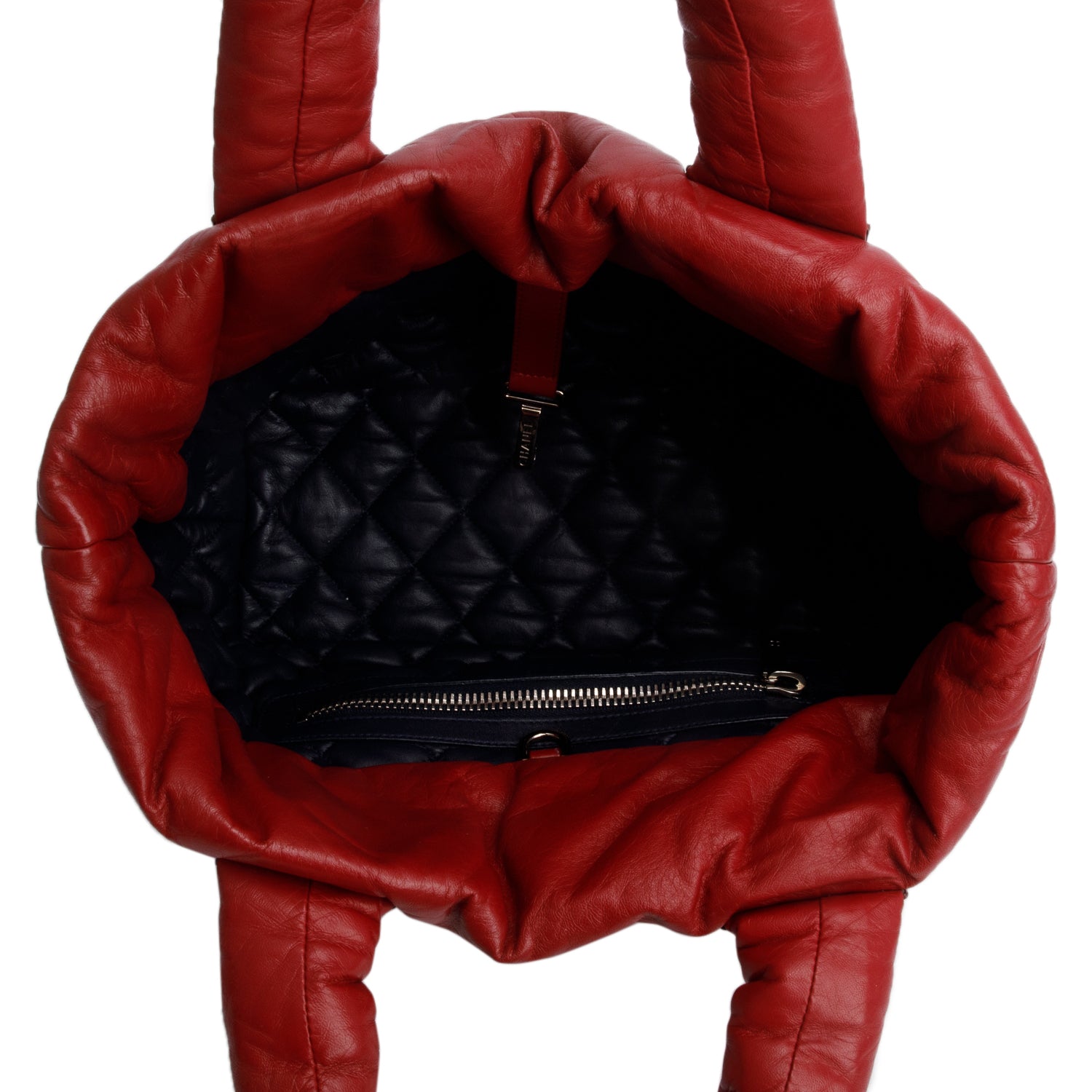 Chanel Red Lambskin Small Coco Cocoon Reversible Tote