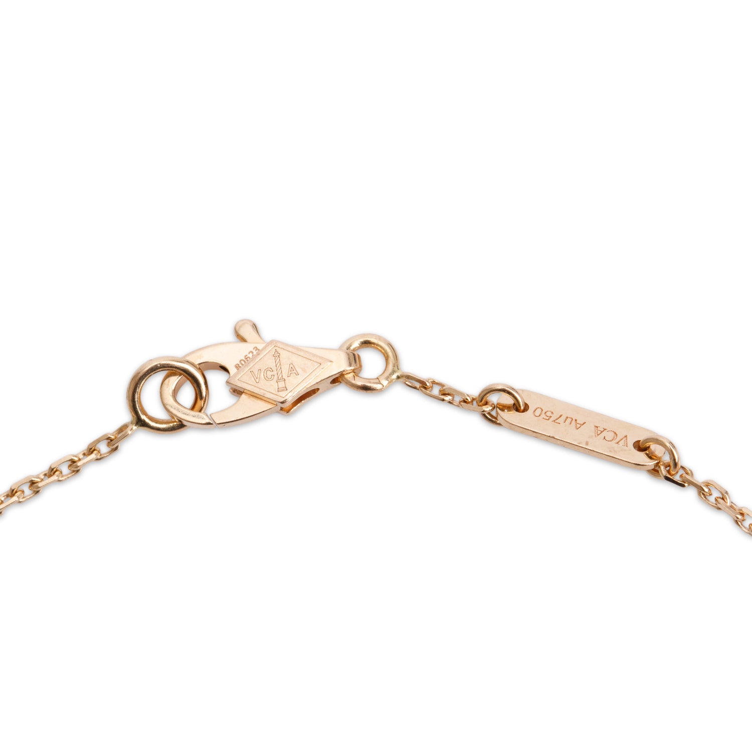 Van Cleef & Arpels 2024 18k Rose Gold Sweet Alhambra 1 Motif Bracelet w/ Box, Receipt & Certificate