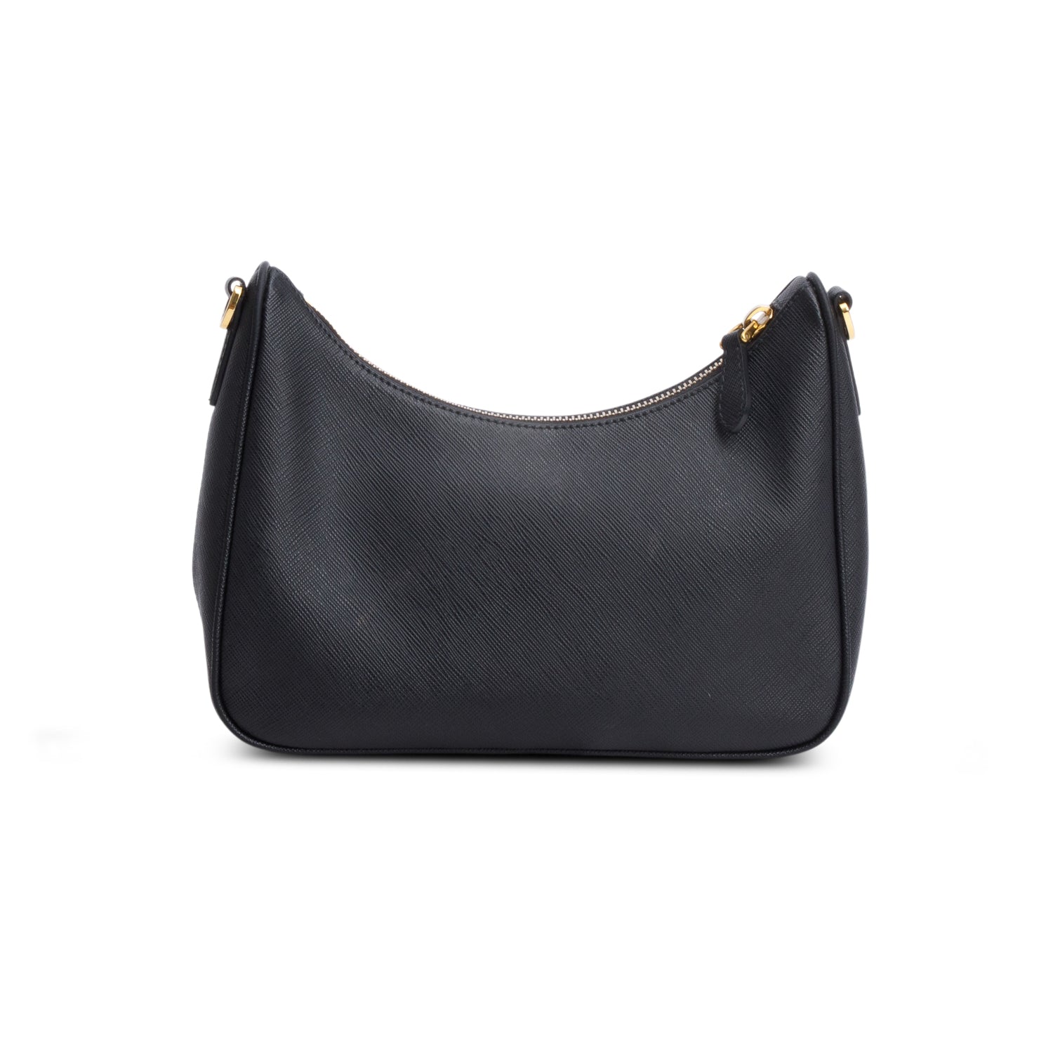 Prada Black Saffiano Leather Re-Edition 2005 Shoulder Bag w/ Straps