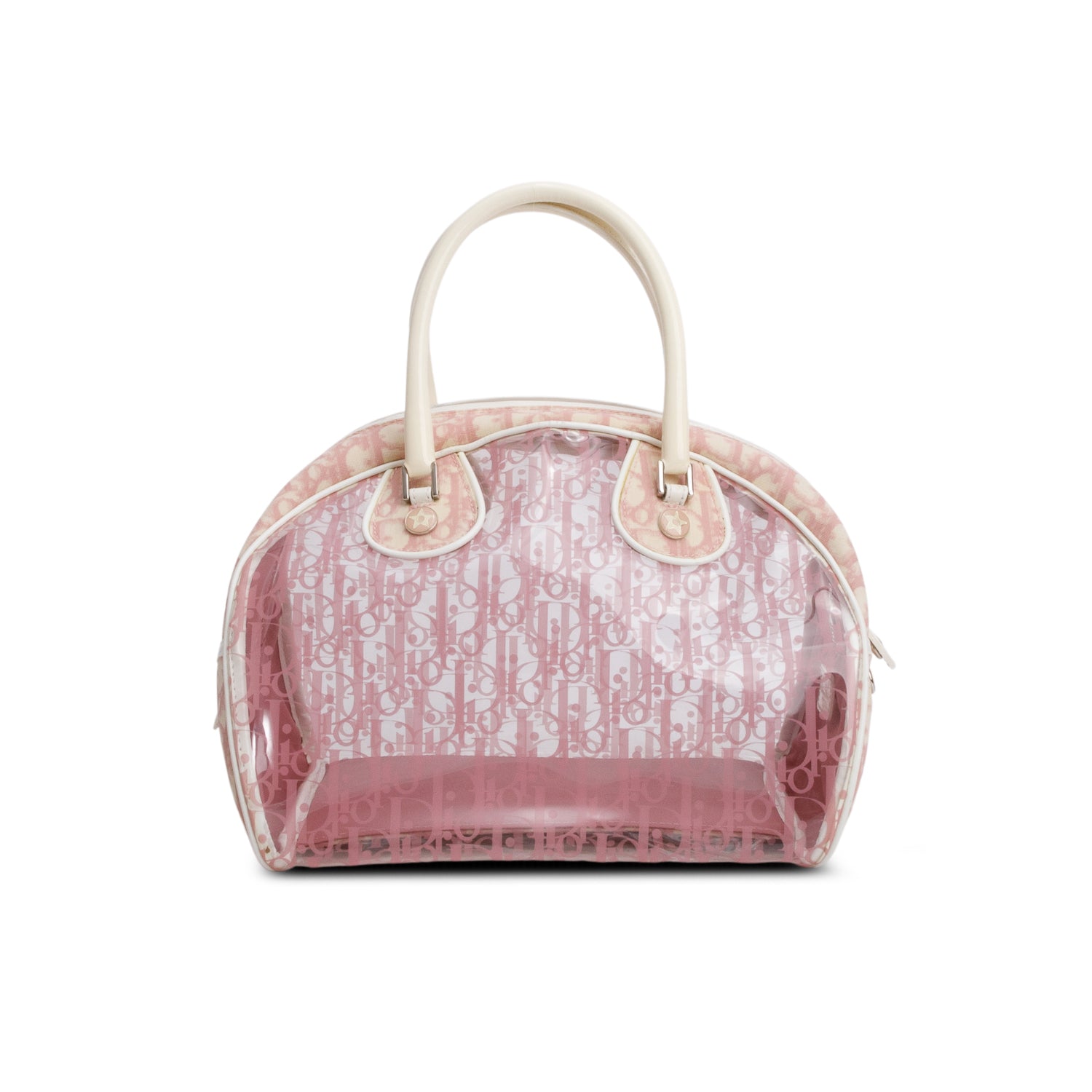 Christian Dior Pink Vinyl Diorrissimo Girly Bowler Bag
