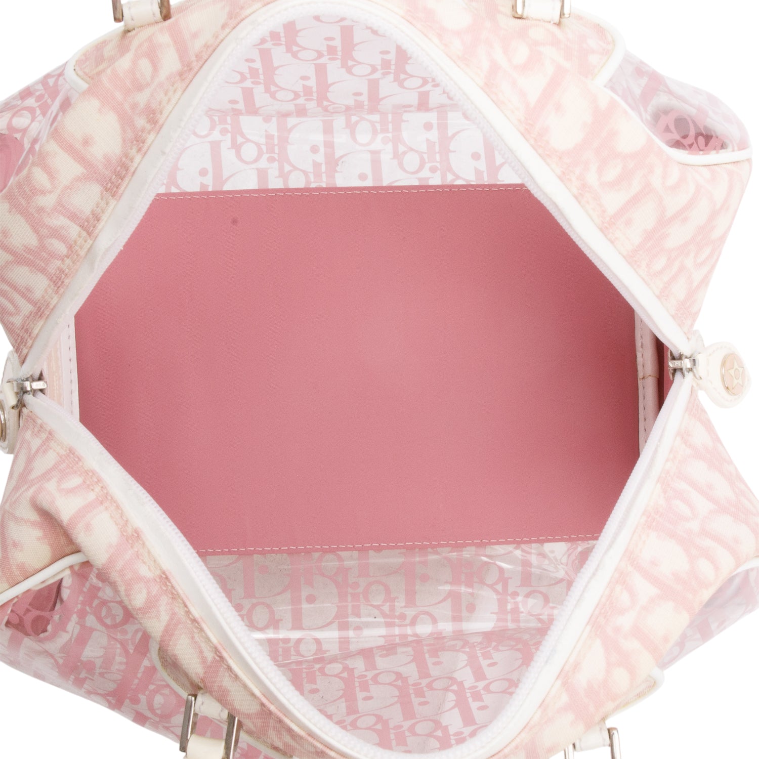 Christian Dior Pink Vinyl Diorrissimo Girly Bowler Bag