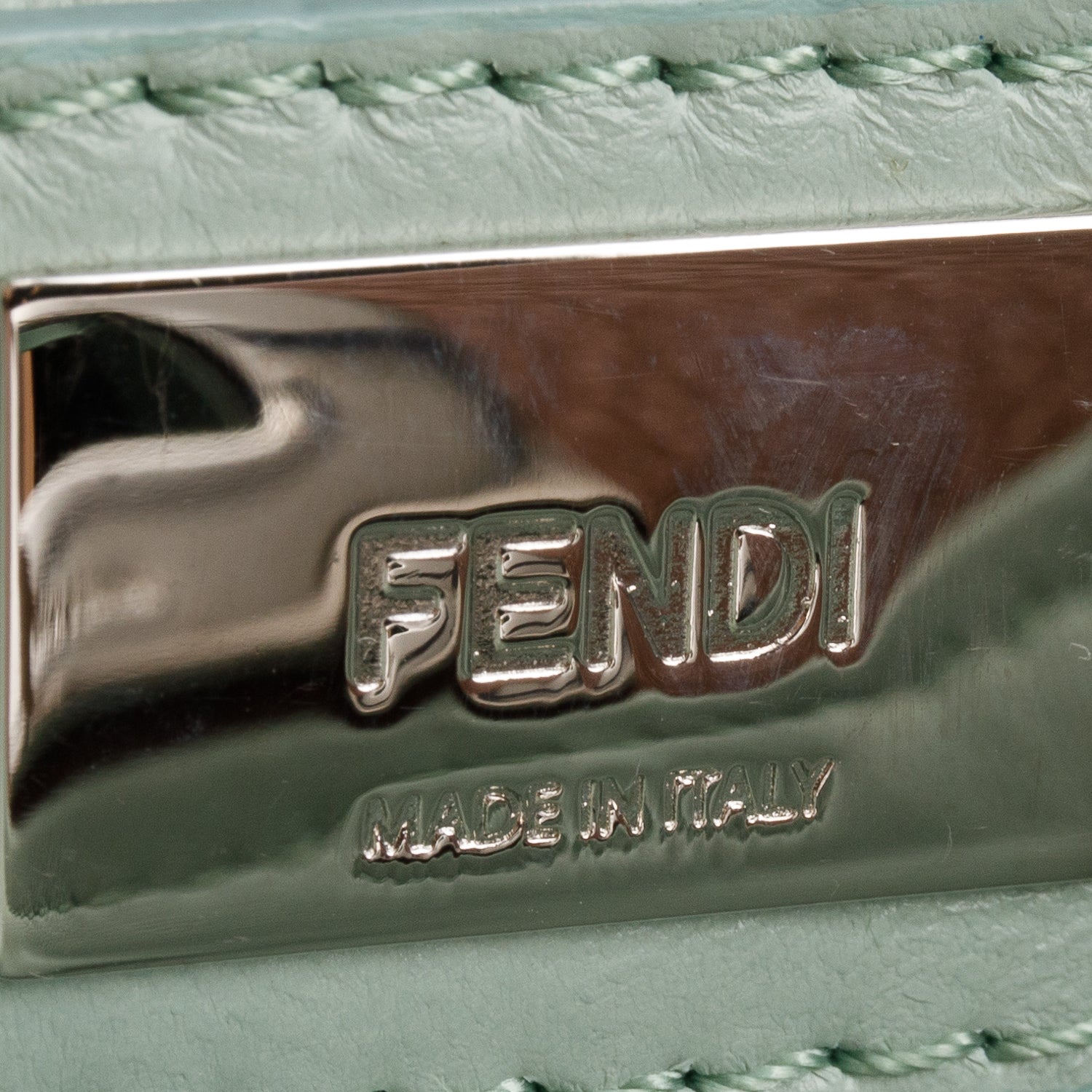 Fendi Pink Nappa Leather Colorblock Mini Peekaboo Iconic Satchel w/ Strap