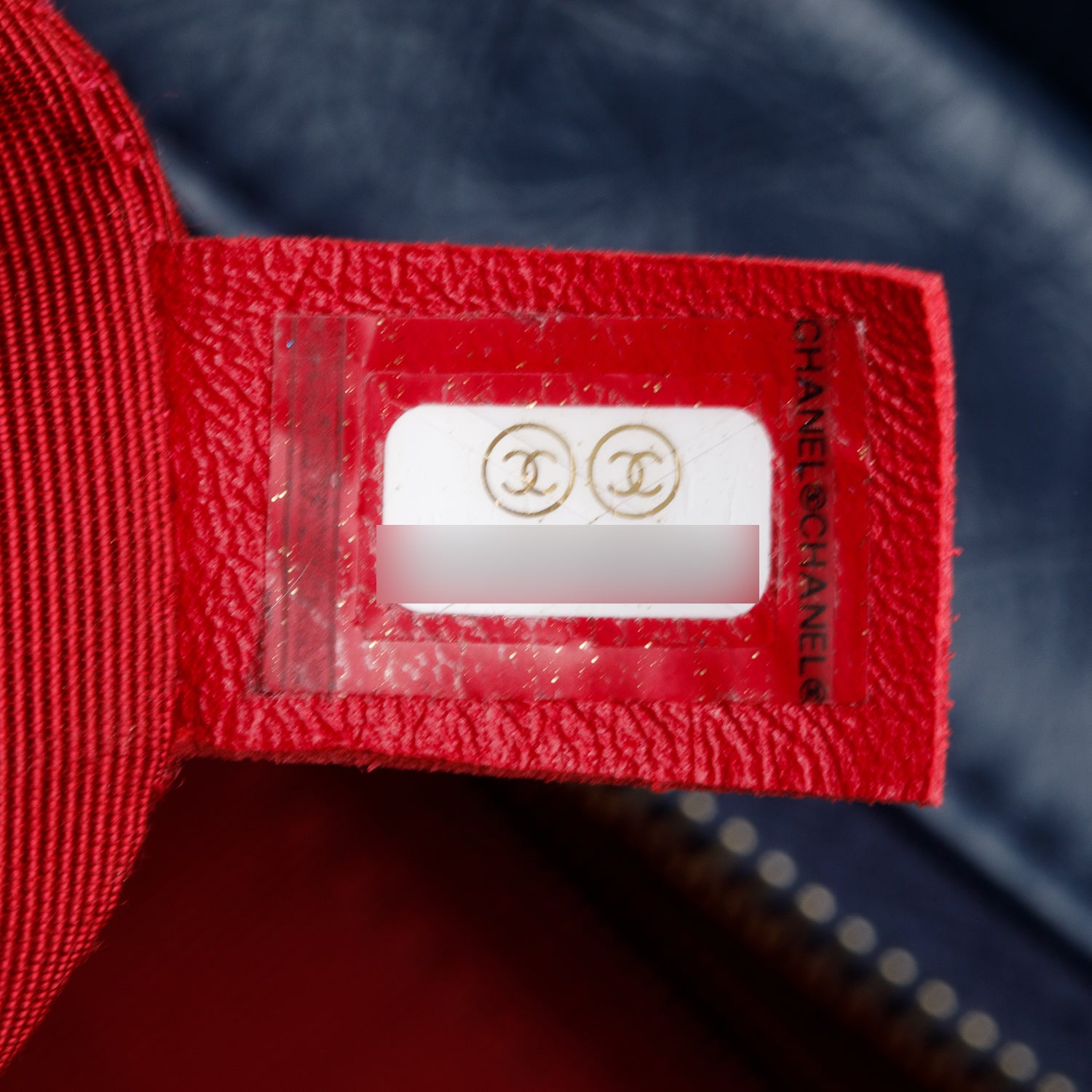 Chanel Blue & Black Aged Calfskin Leather Medium Gabrielle Hobo