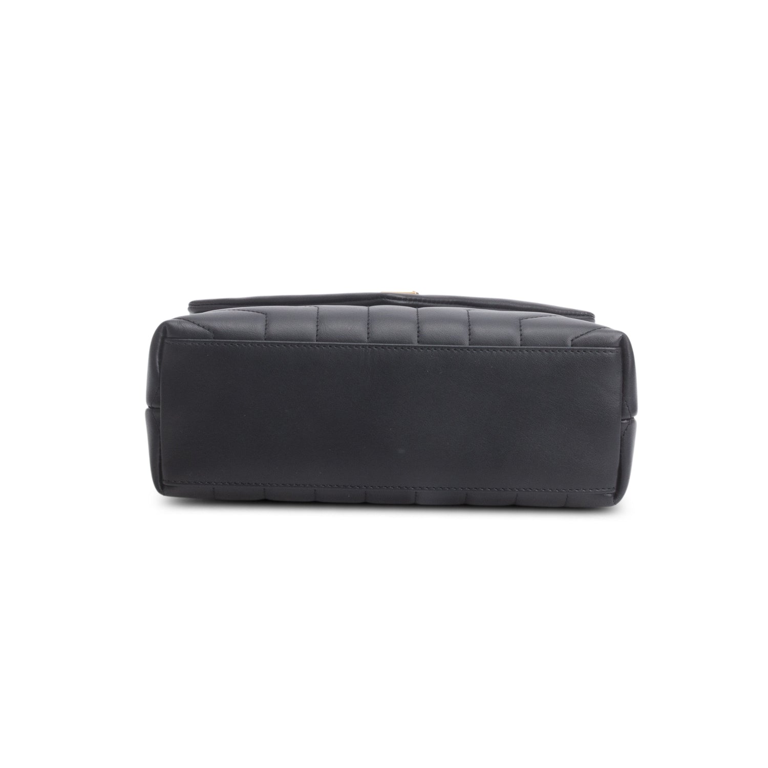 Saint Laurent 2024 Black Calfskin Y Quilted Monogram Small LouLou Shoulder Bag