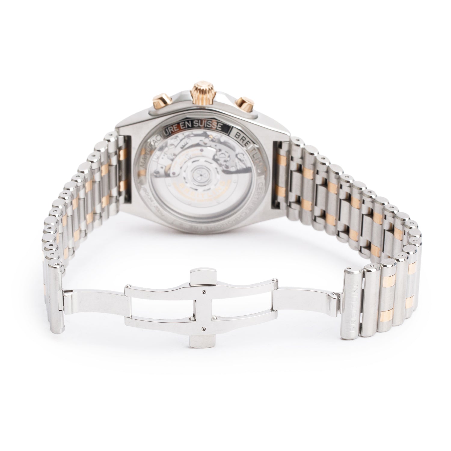 Breitling Stainless Steel & 18k Rose Gold Chronomat B01 42 MM Chronograph Automatic Watch Grey Dial UB0134 w/ Box & Papers