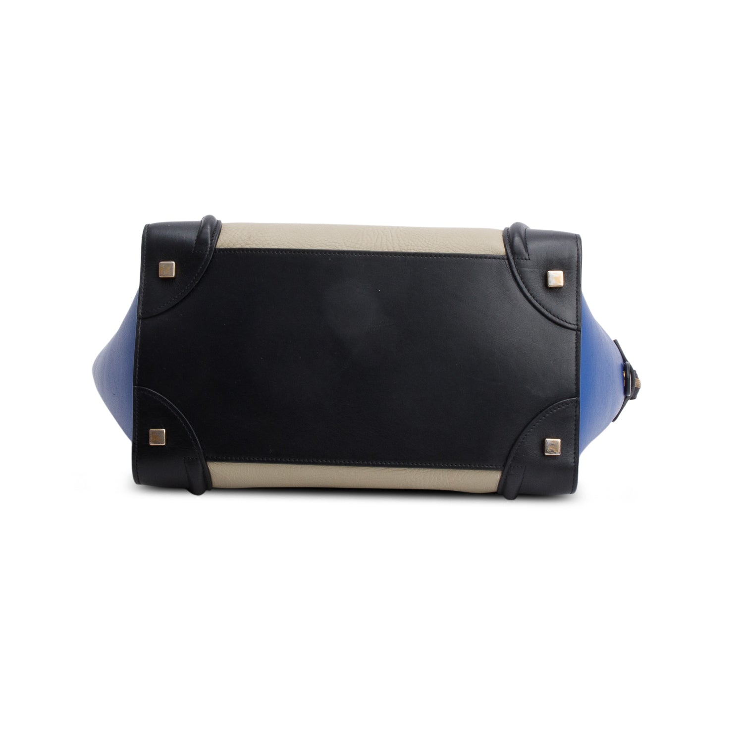 Celine Tri-Color Elephant Calfskin Mini Luggage Tote