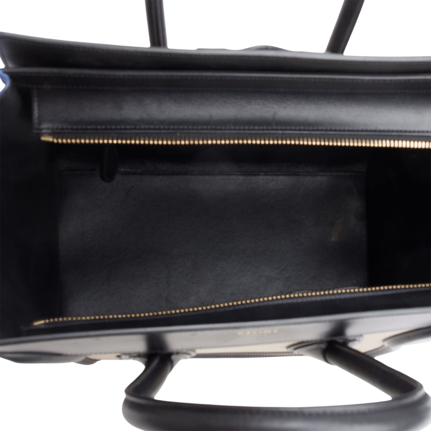 Celine Tri-Color Elephant Calfskin Mini Luggage Tote