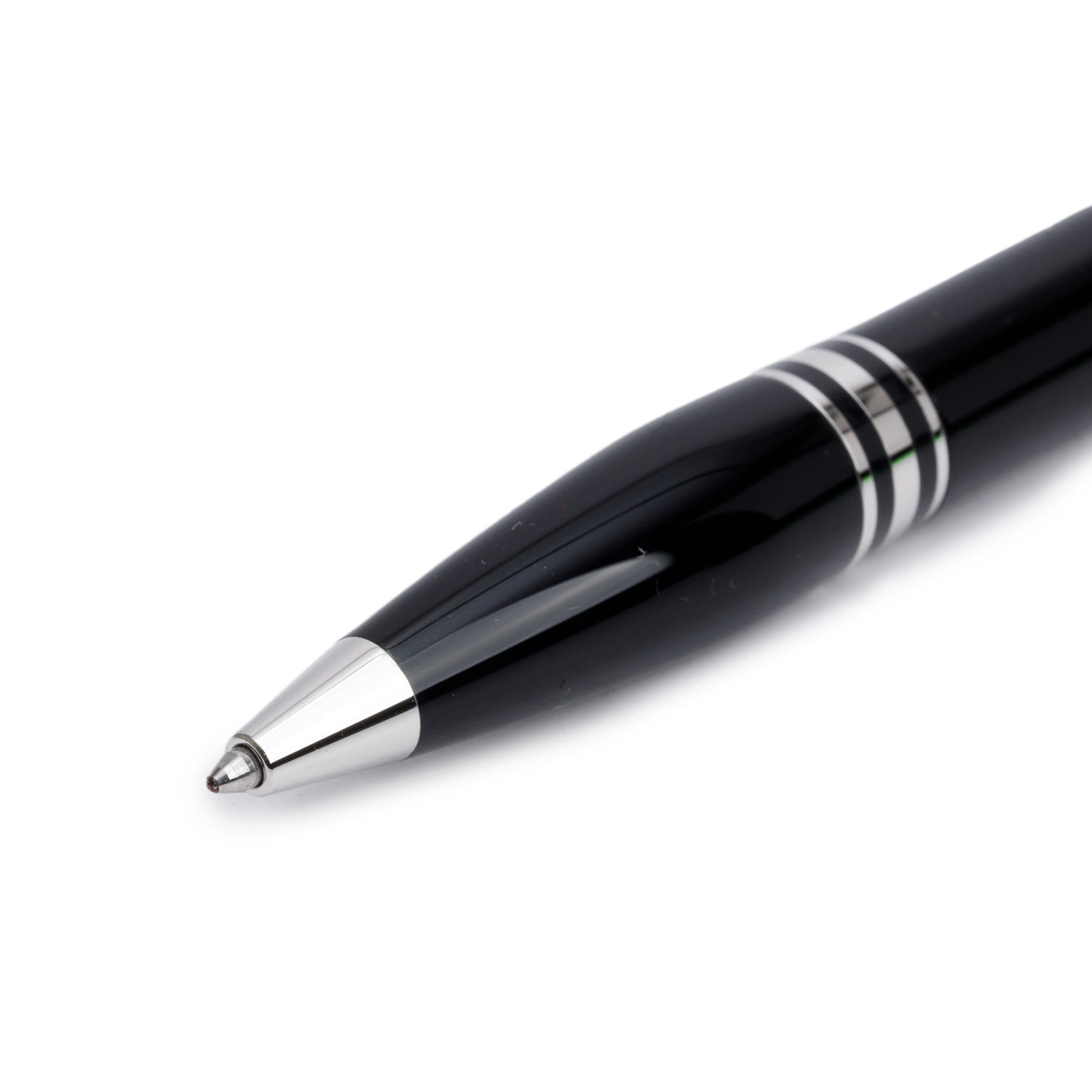 Montblanc StarWalker Platinum Coated Black Prescious Resin Ballpoint Pen w/ Box