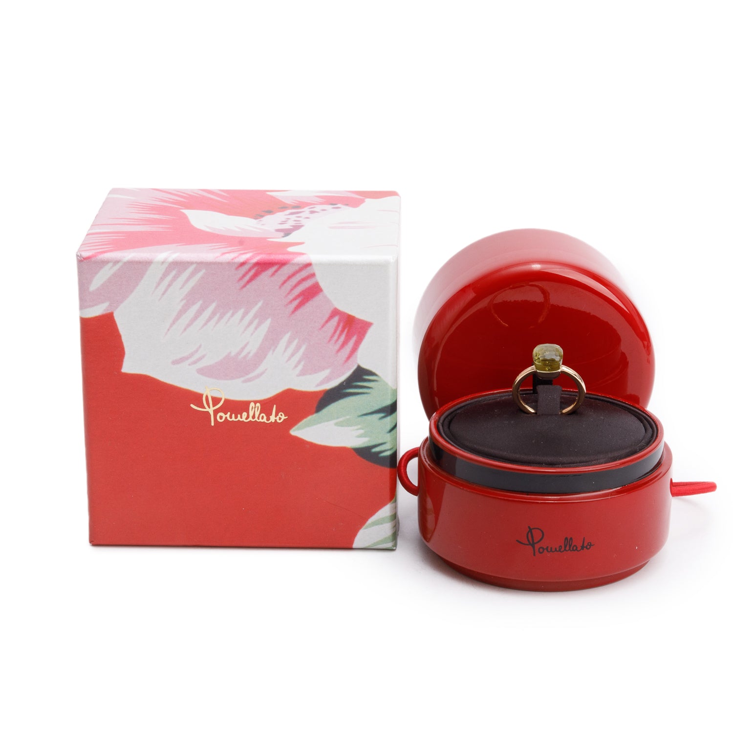 Pomellato 18k Rose Gold Lemon Quartz Nudo Petit Ring, Size 5 w/ Box