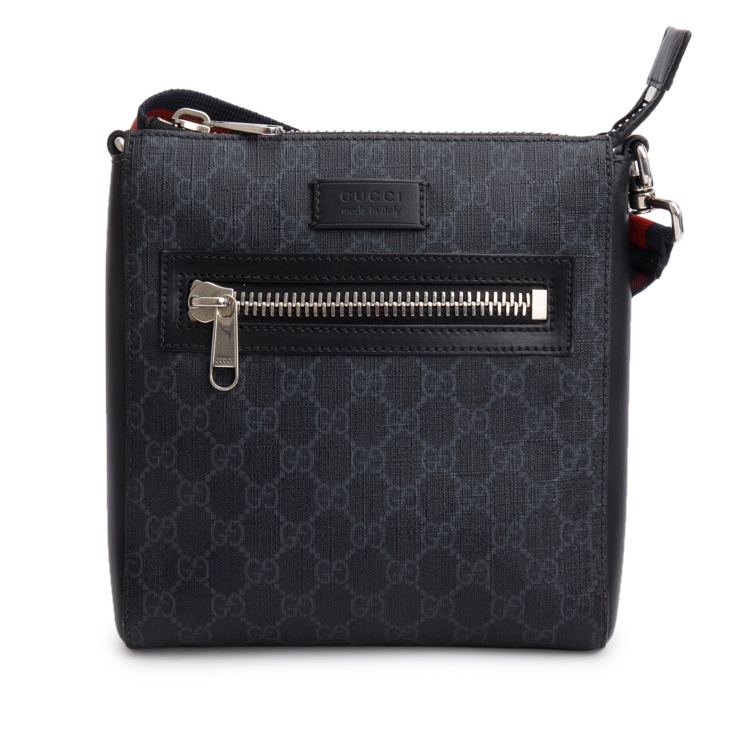 Gucci Black GG Supreme Small Messenger Bag