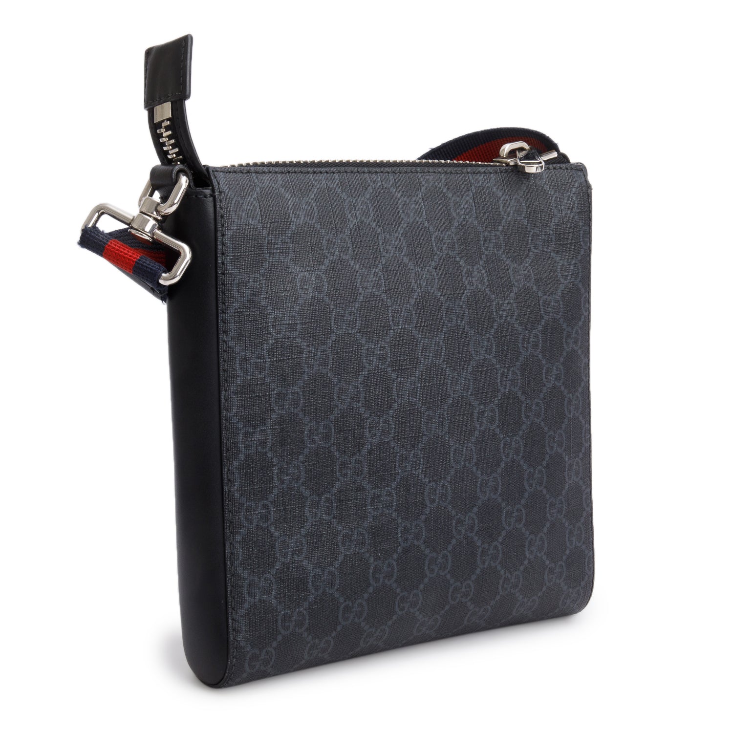 Gucci Black GG Supreme Small Messenger Bag