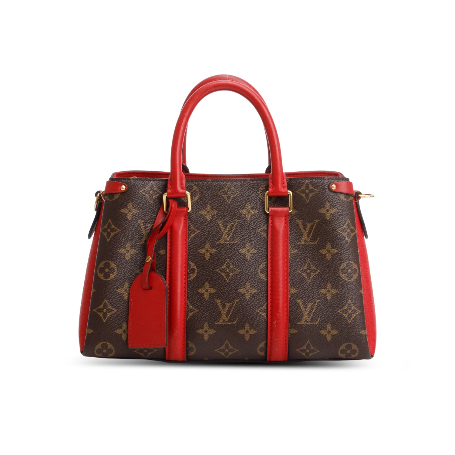Louis Vuitton Red Soufflot BB w/ Straps