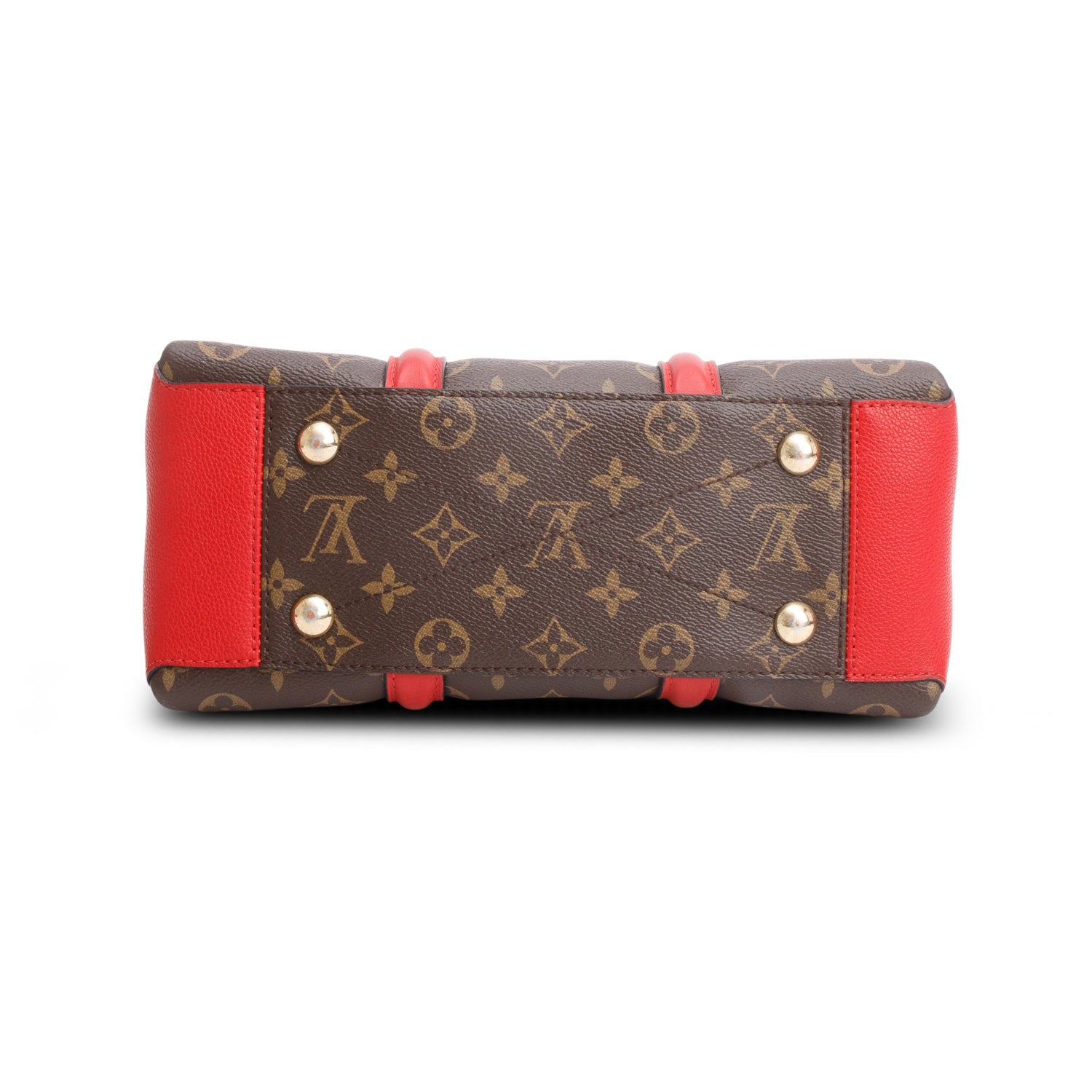 Louis Vuitton Red Soufflot BB w/ Straps