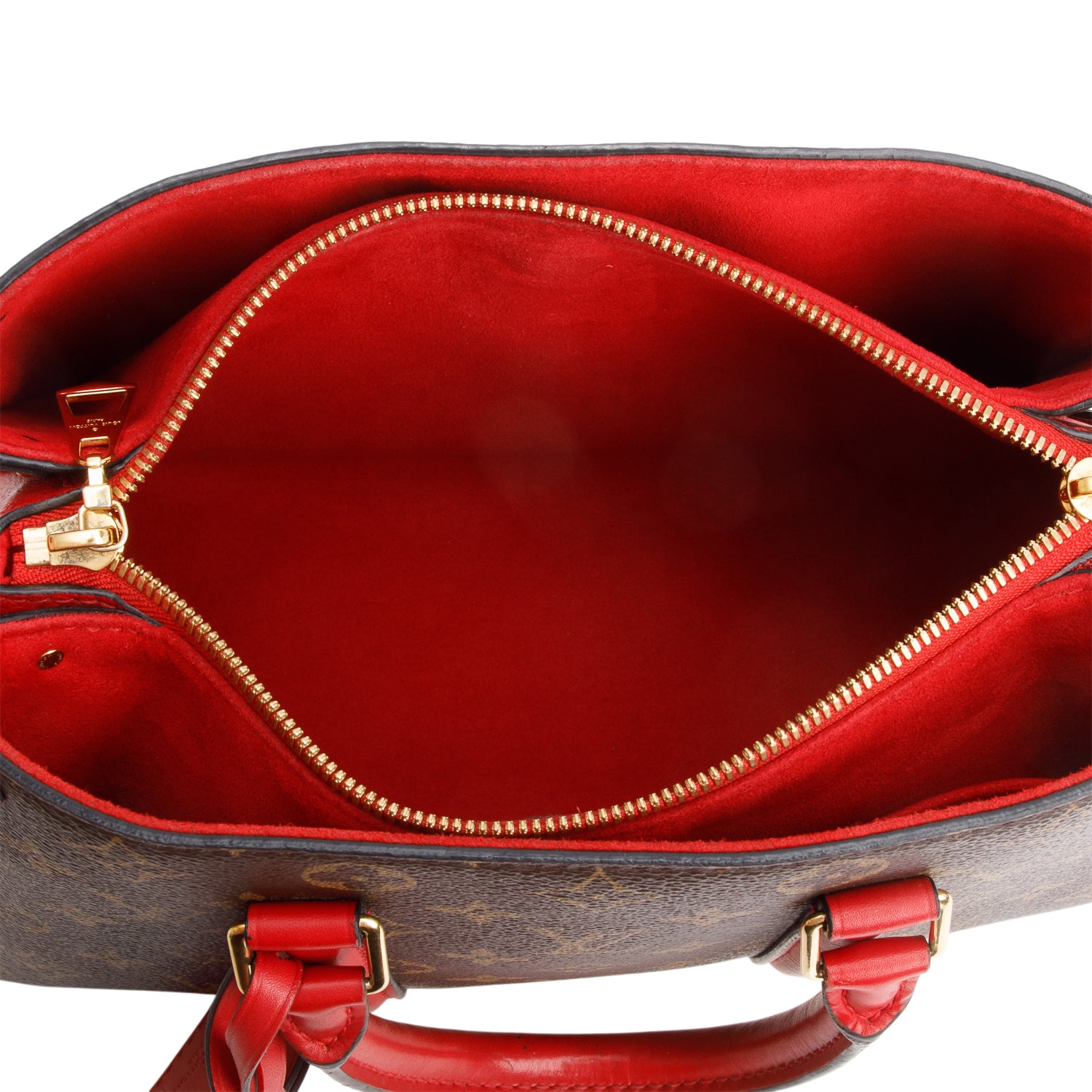 Louis Vuitton Red Soufflot BB w/ Straps