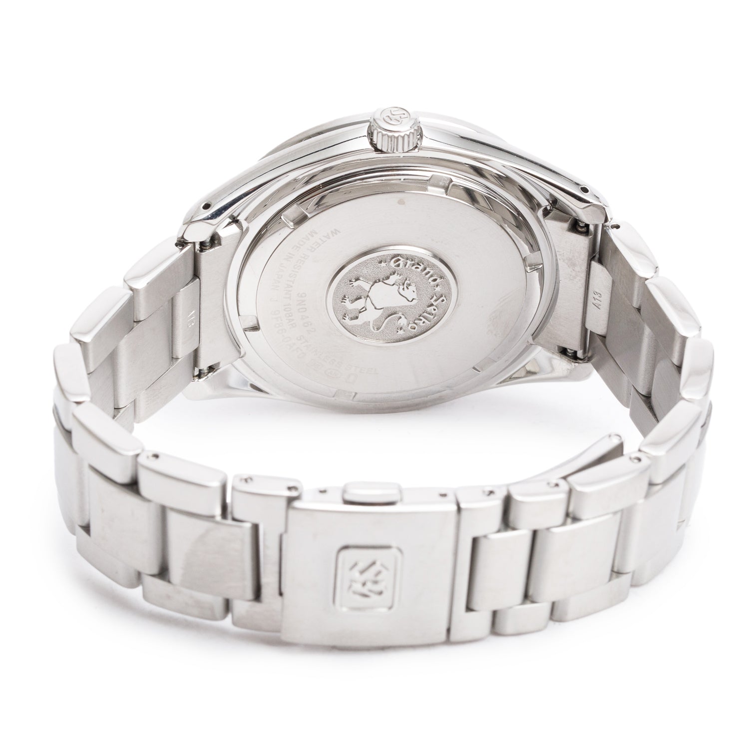 Grand Seiko 2021 Stainless Steel Heritage 40 MM GMT Quartz Watch Black Dial w/ Box, Papers & Extra Strap