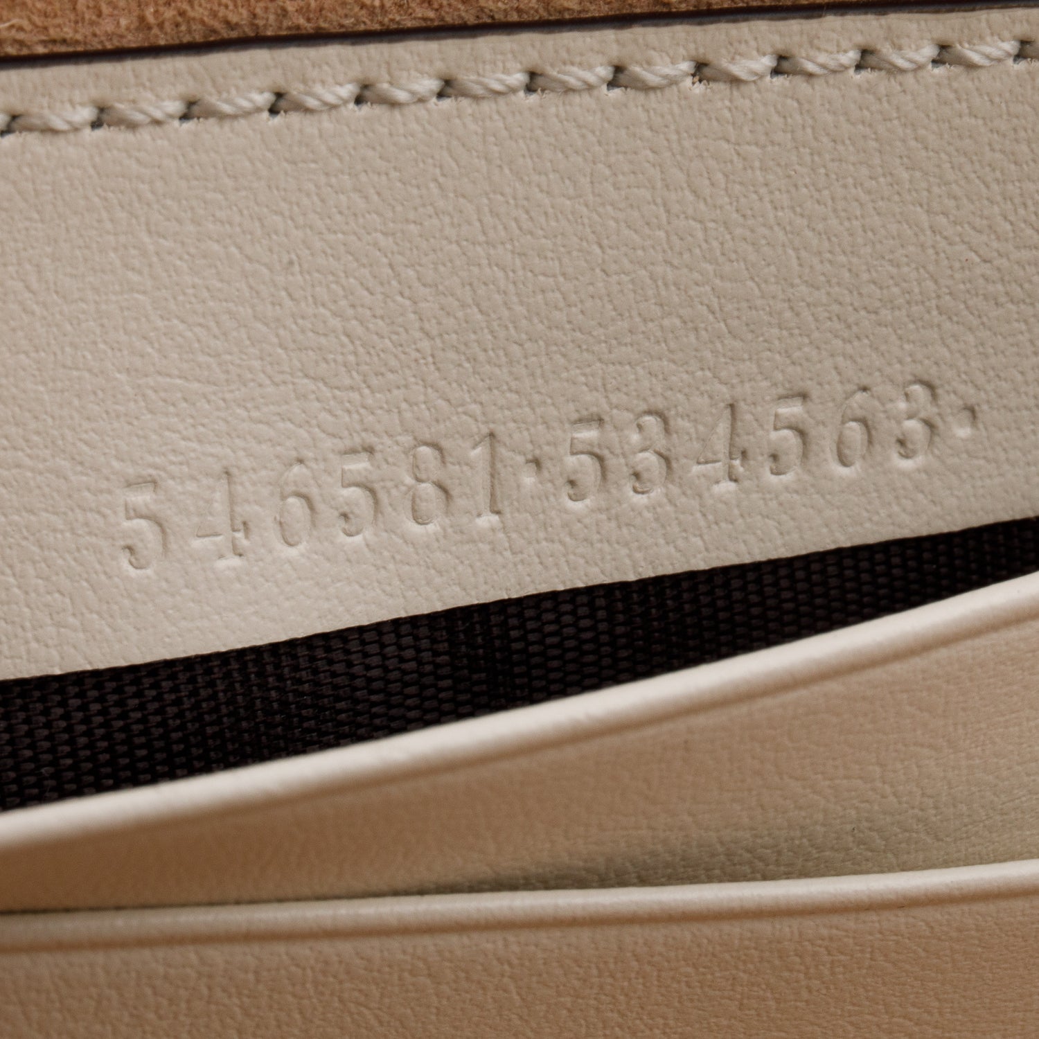 Gucci White Calfskin GG Marmont Triple Zip Crossbody Bag w/ Box