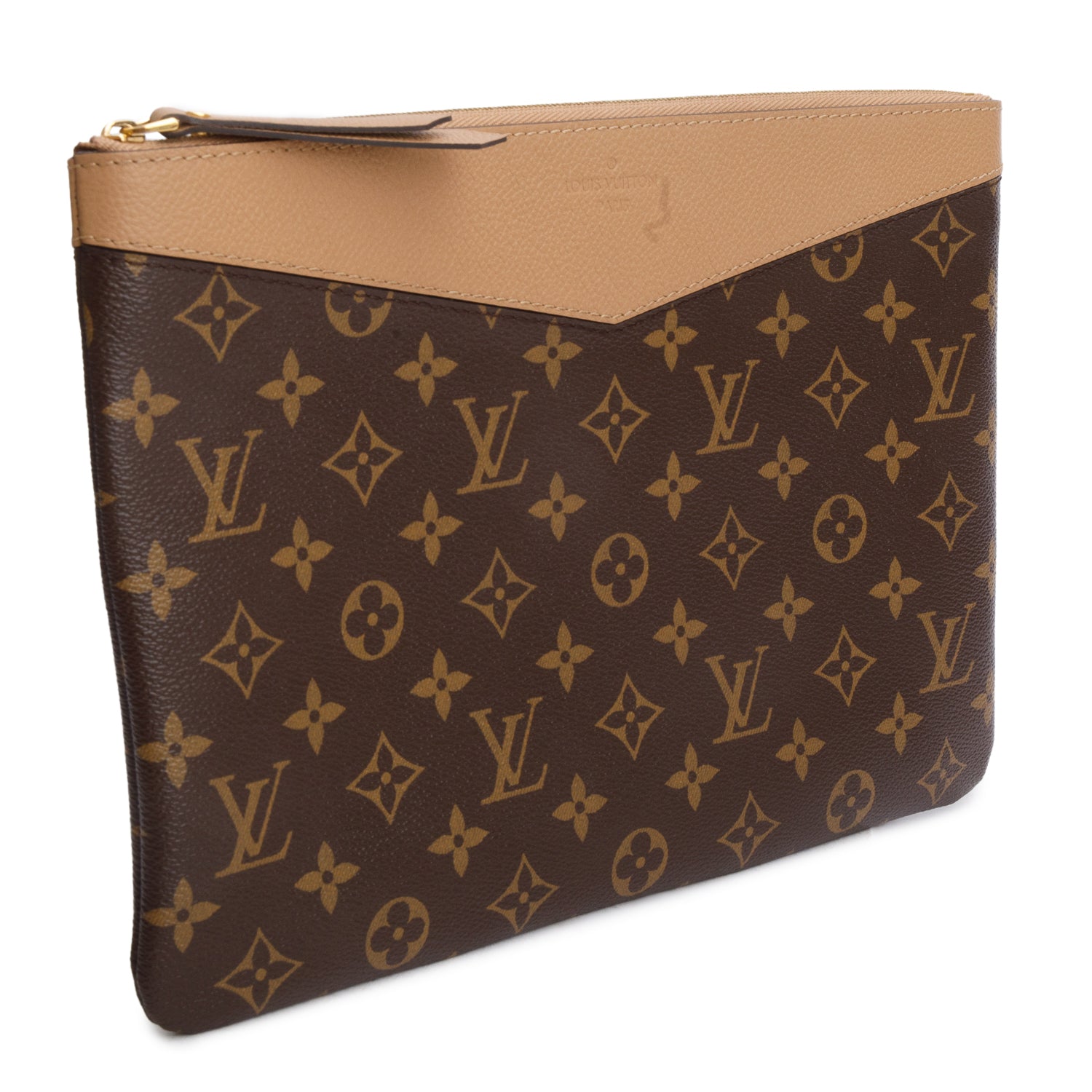 Louis Vuitton Brown Monogram Daily Pouch w/ Box & Receipt