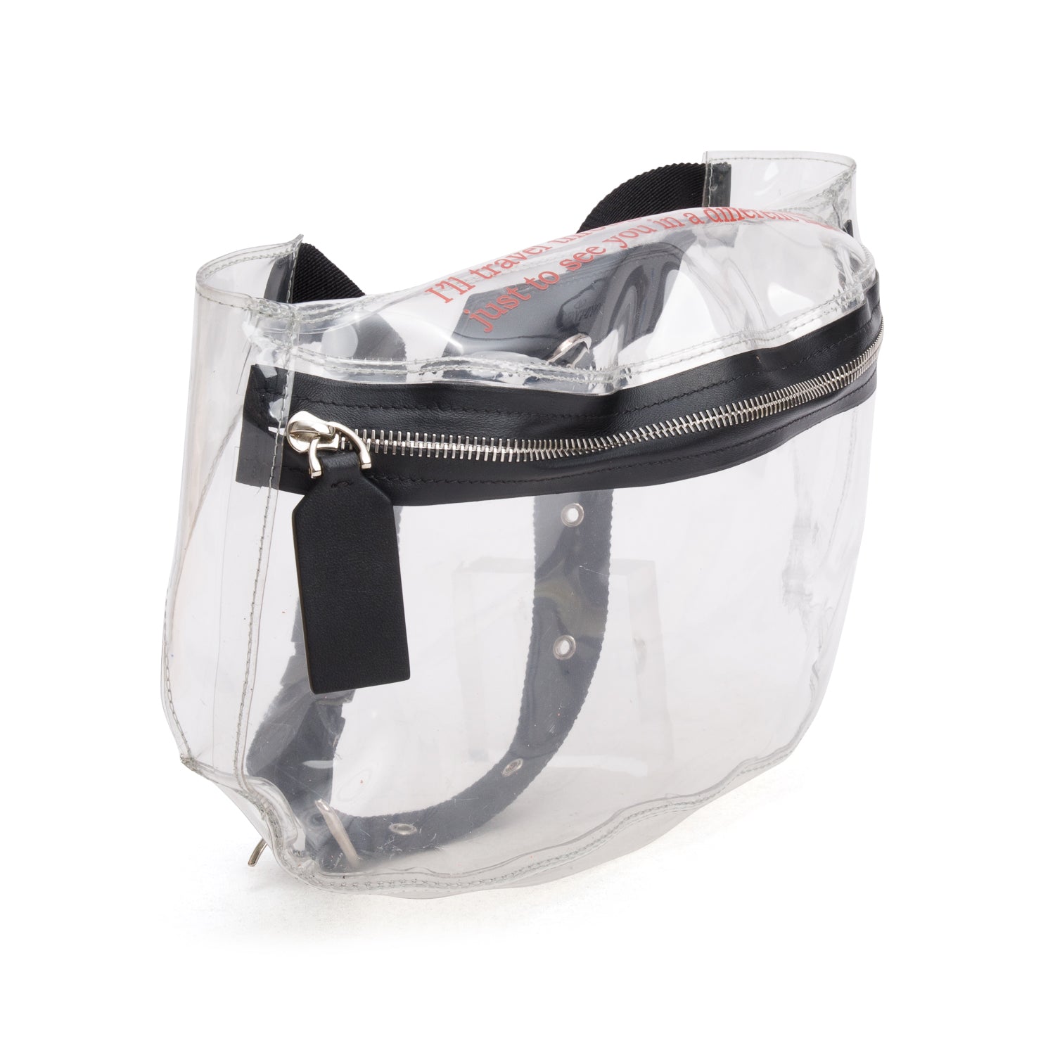 Valentino Black Galaxy PVC Belt Bag w/ Pouch