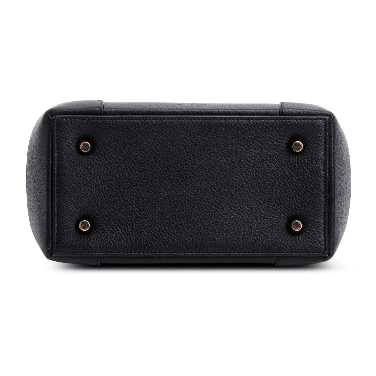 Christian Louboutin Black Grained Calfskin Small Eloise Tote w/ Strap