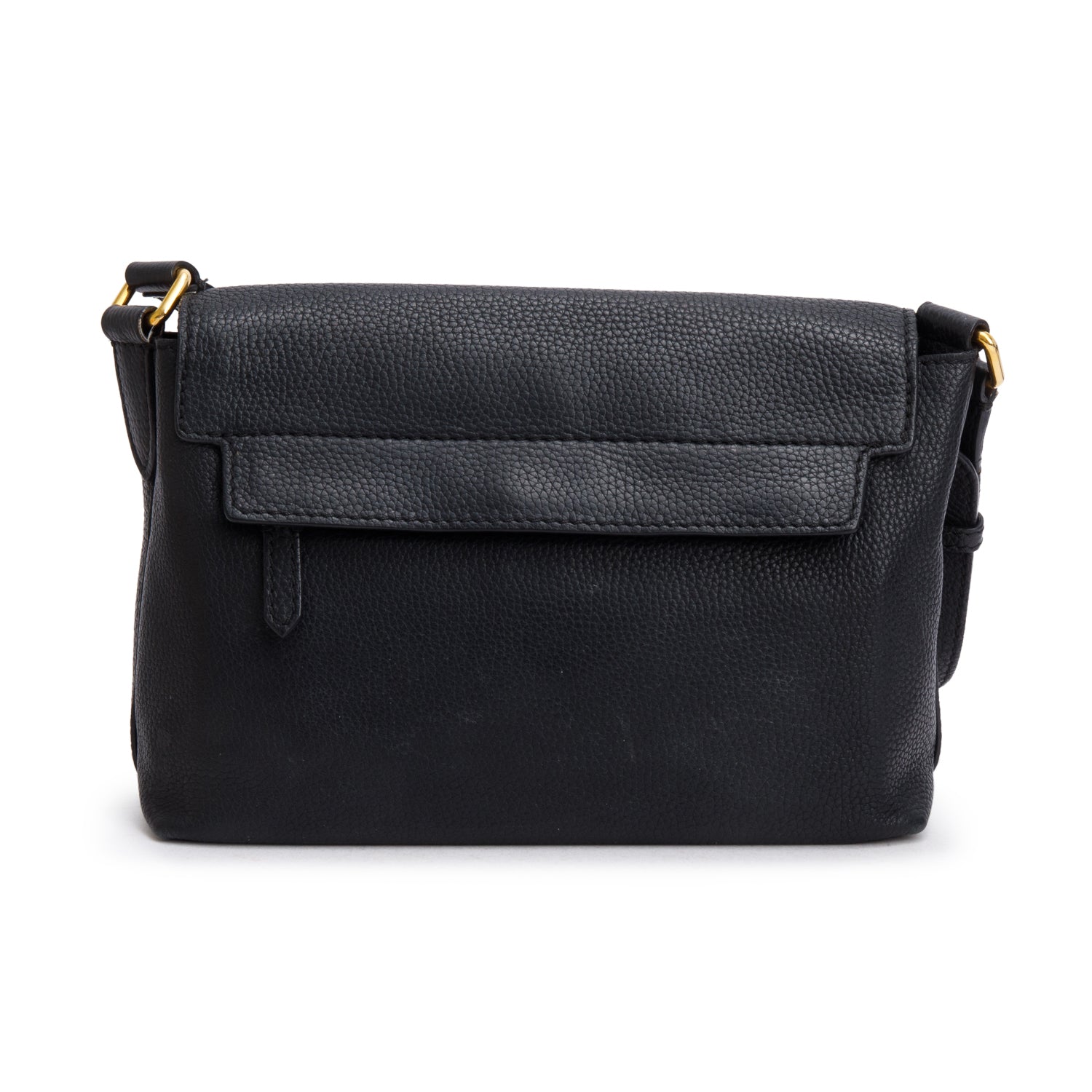 Burberry Black Calfskin Leather Small Burleigh Crossbody Bag