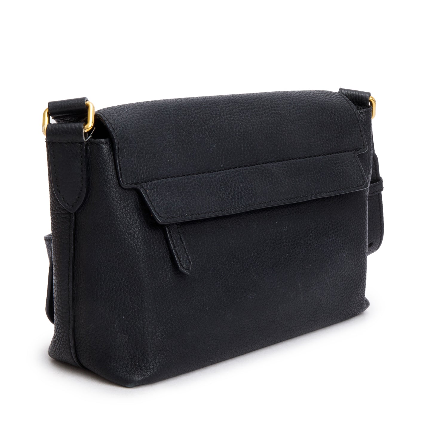 Burberry Black Calfskin Leather Small Burleigh Crossbody Bag