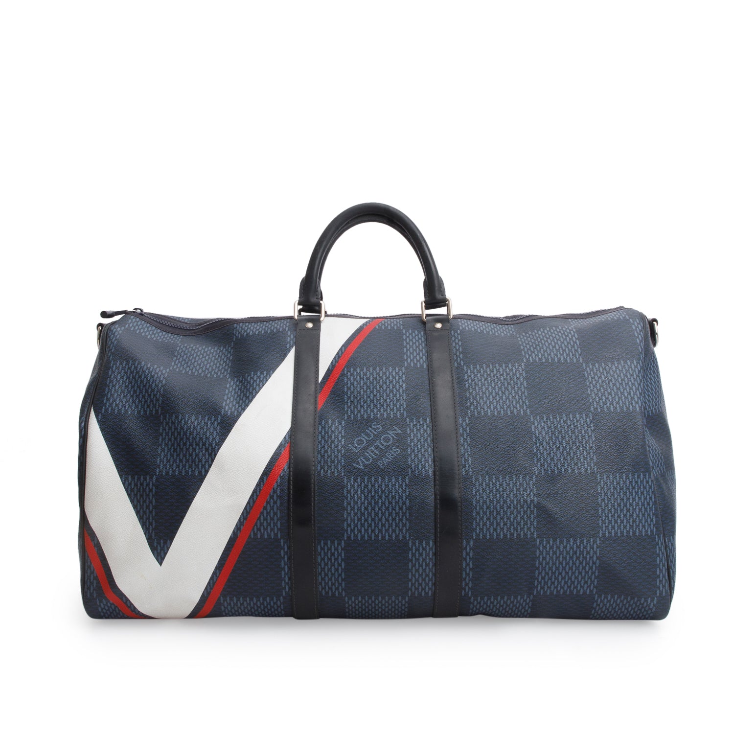 Louis Vuitton Damier Cobalt America's Cup Keepall Bandouliere 55