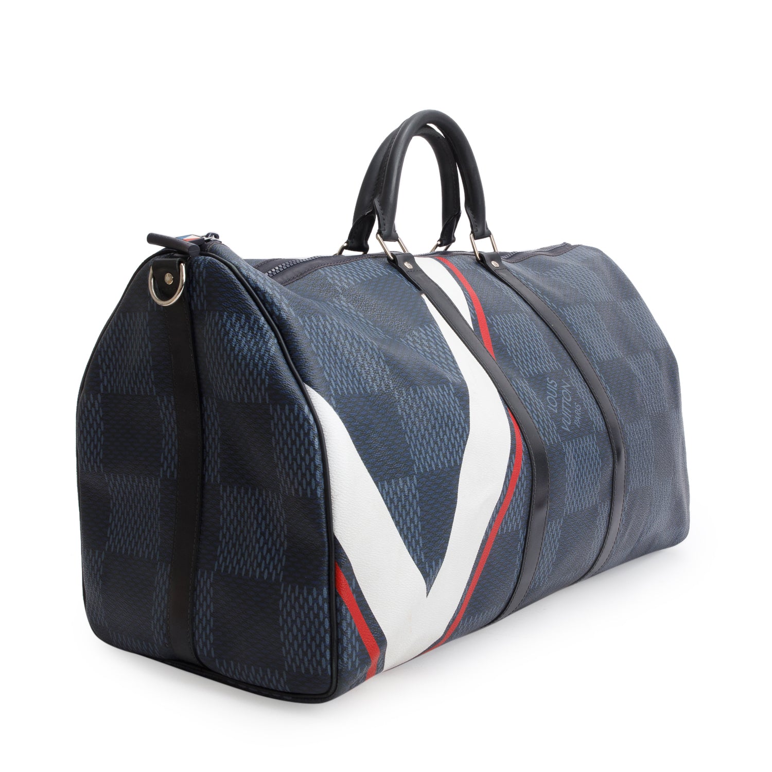 Louis Vuitton Damier Cobalt America's Cup Keepall Bandouliere 55